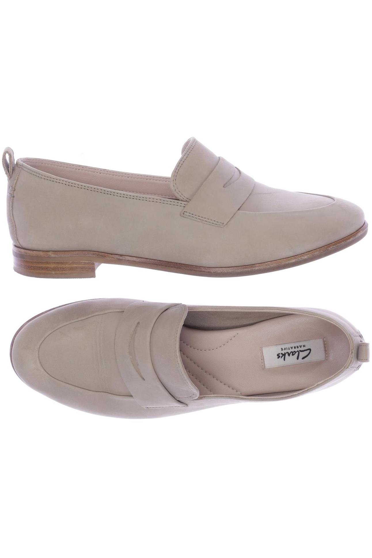 

Clarks Damen Halbschuh, beige, Gr. 37.5