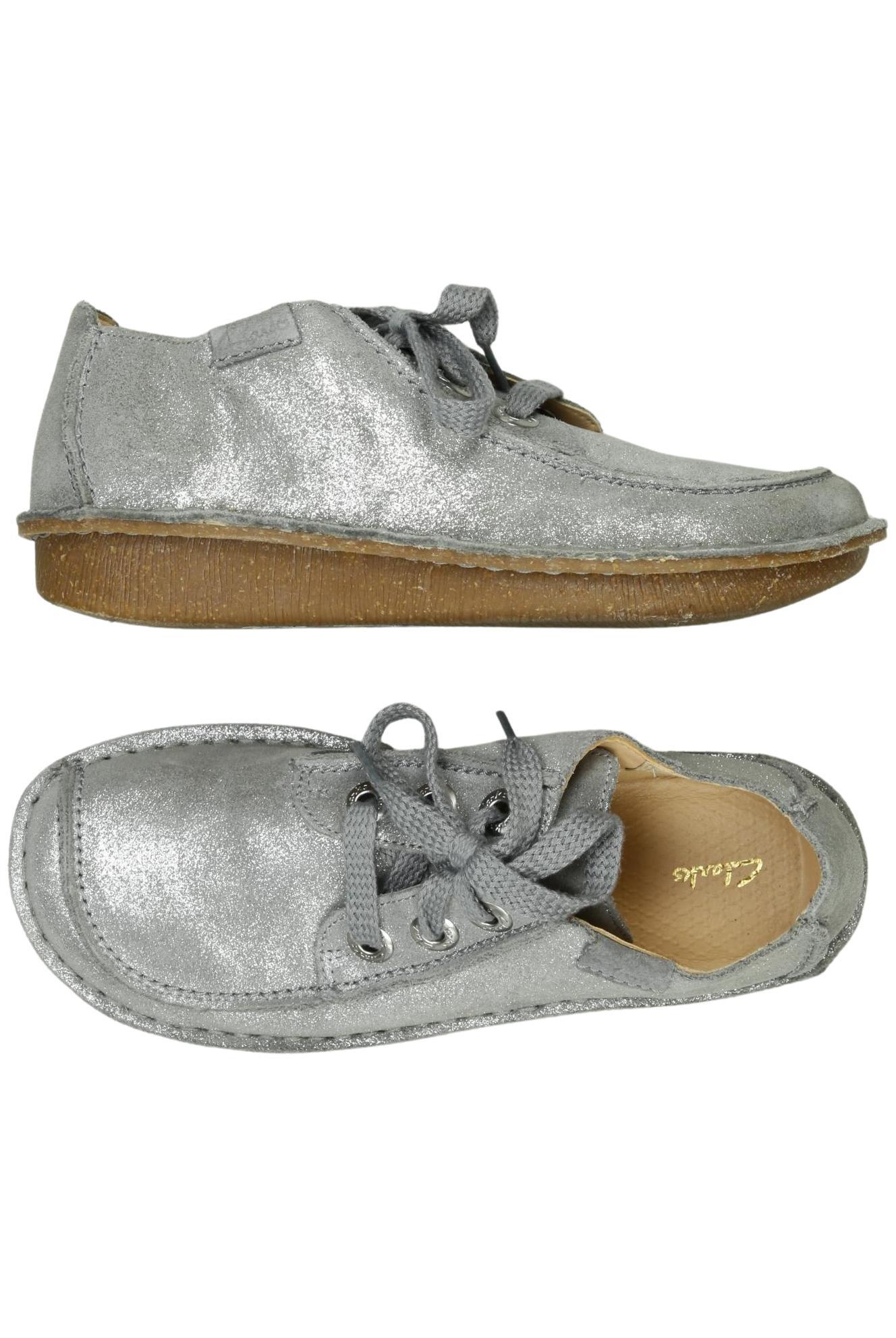 

Clarks Damen Halbschuh, silber, Gr. 39.5