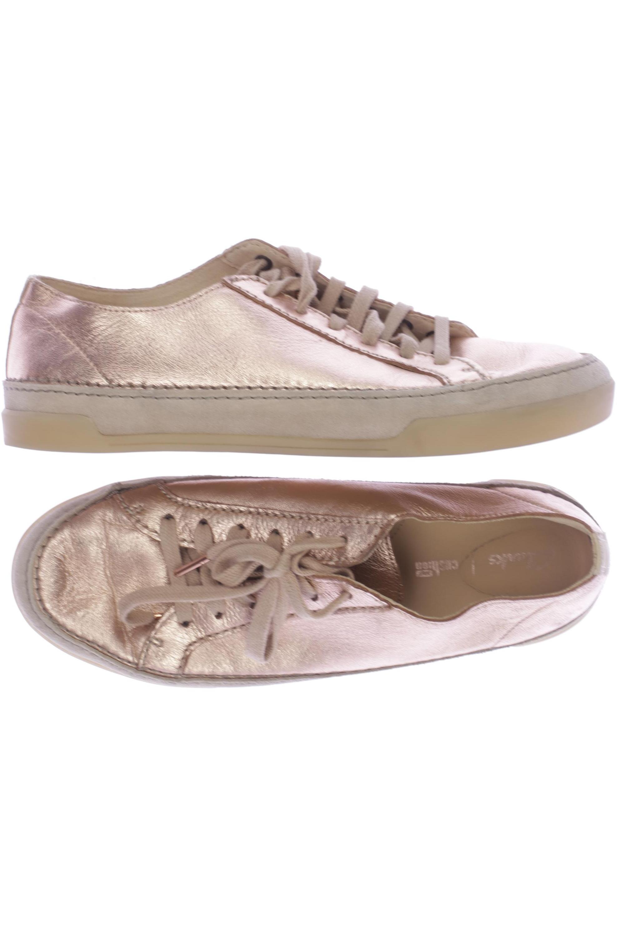 

Clarks Damen Halbschuh, gold, Gr. 39.5