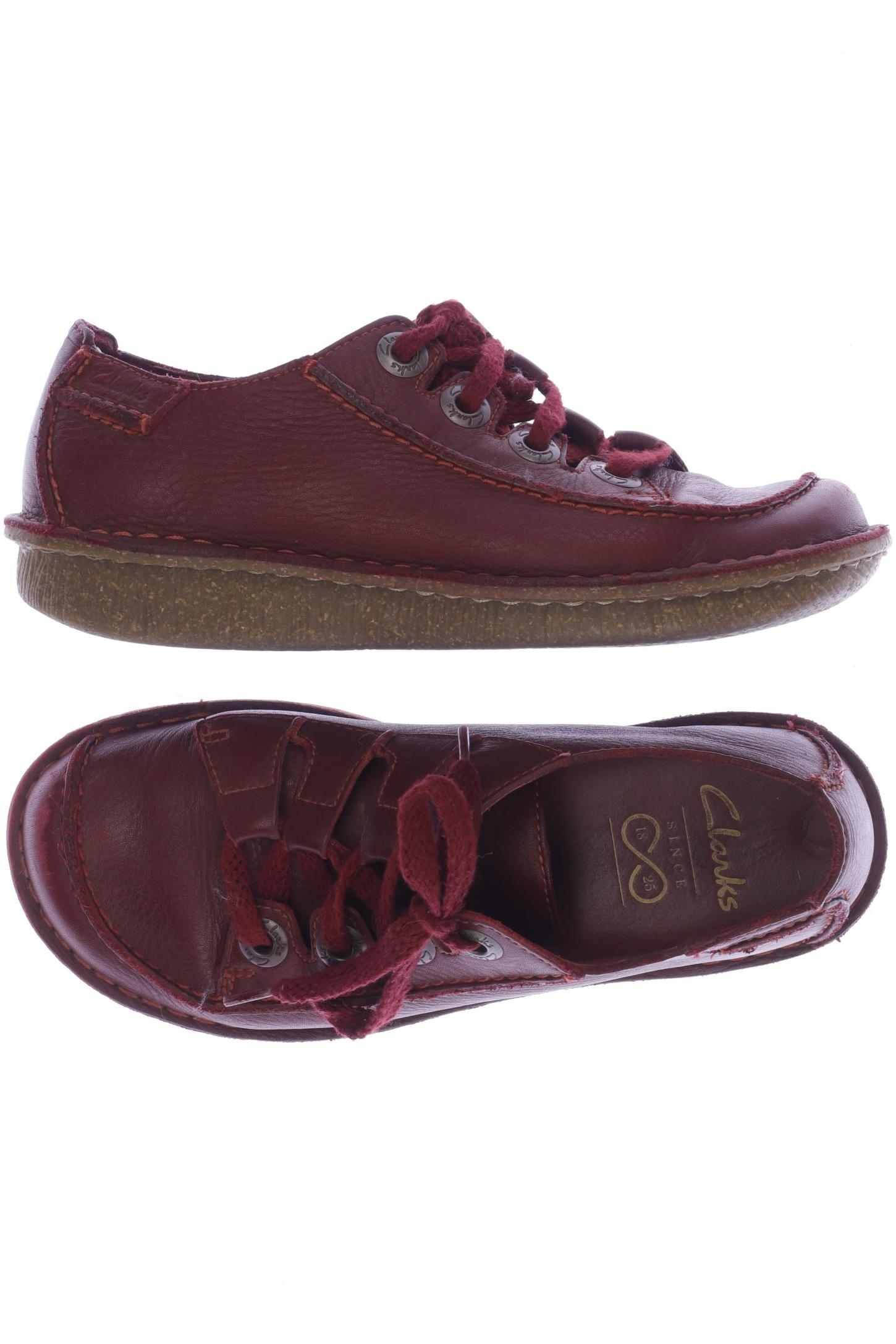 

Clarks Damen Halbschuh, rot, Gr. 4