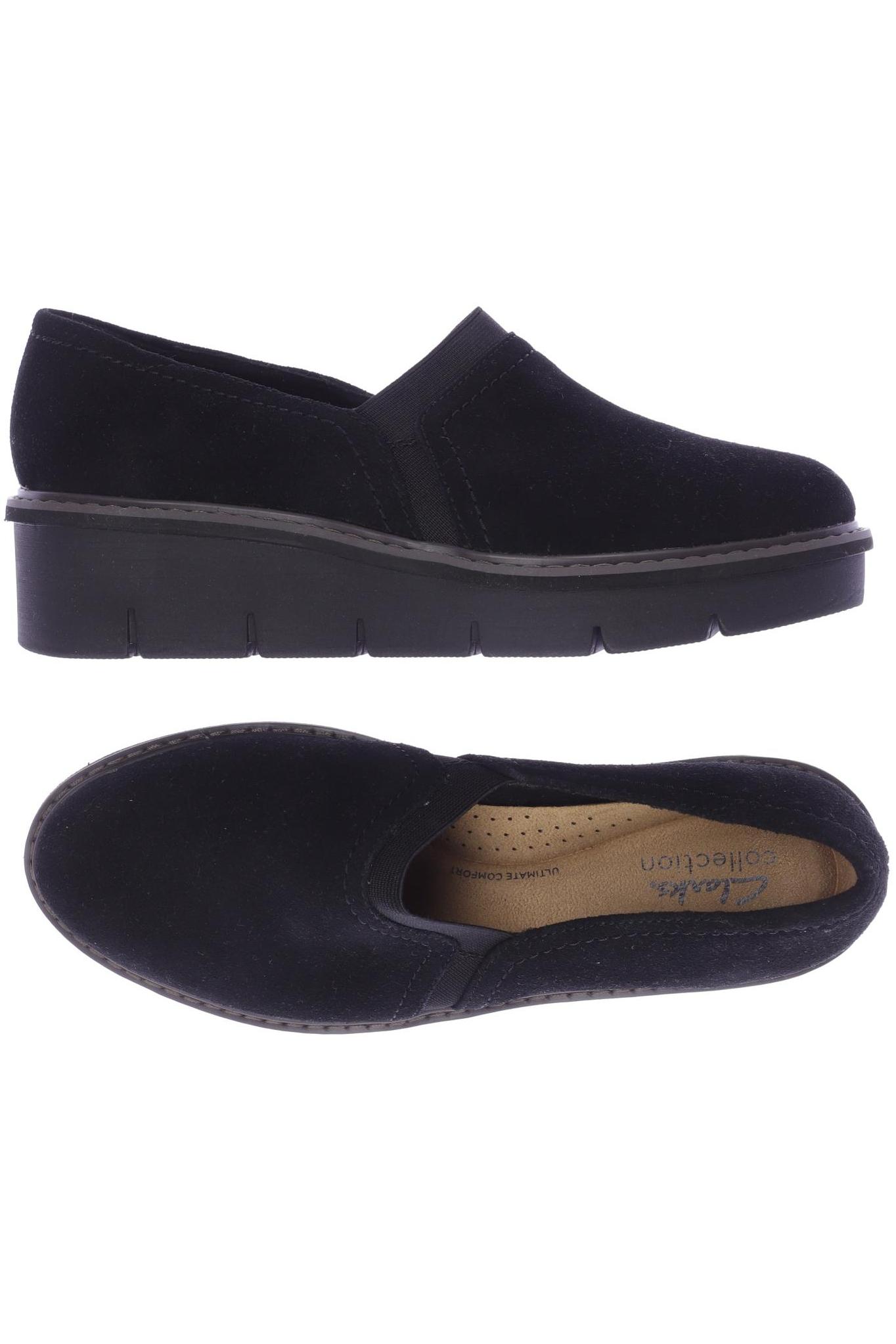 

Clarks Damen Halbschuh, schwarz, Gr. 5.5