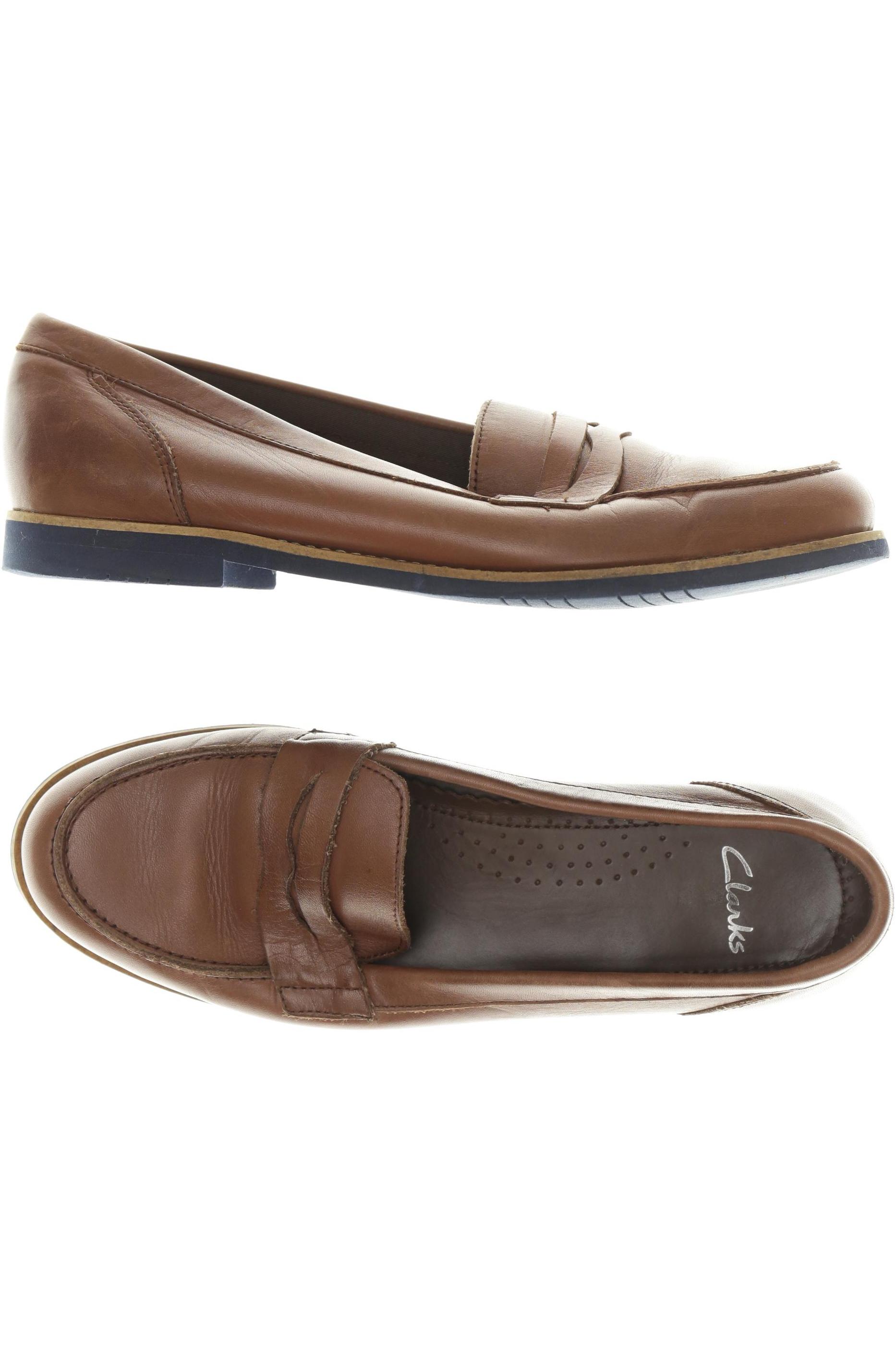 

Clarks Damen Halbschuh, braun, Gr. 7