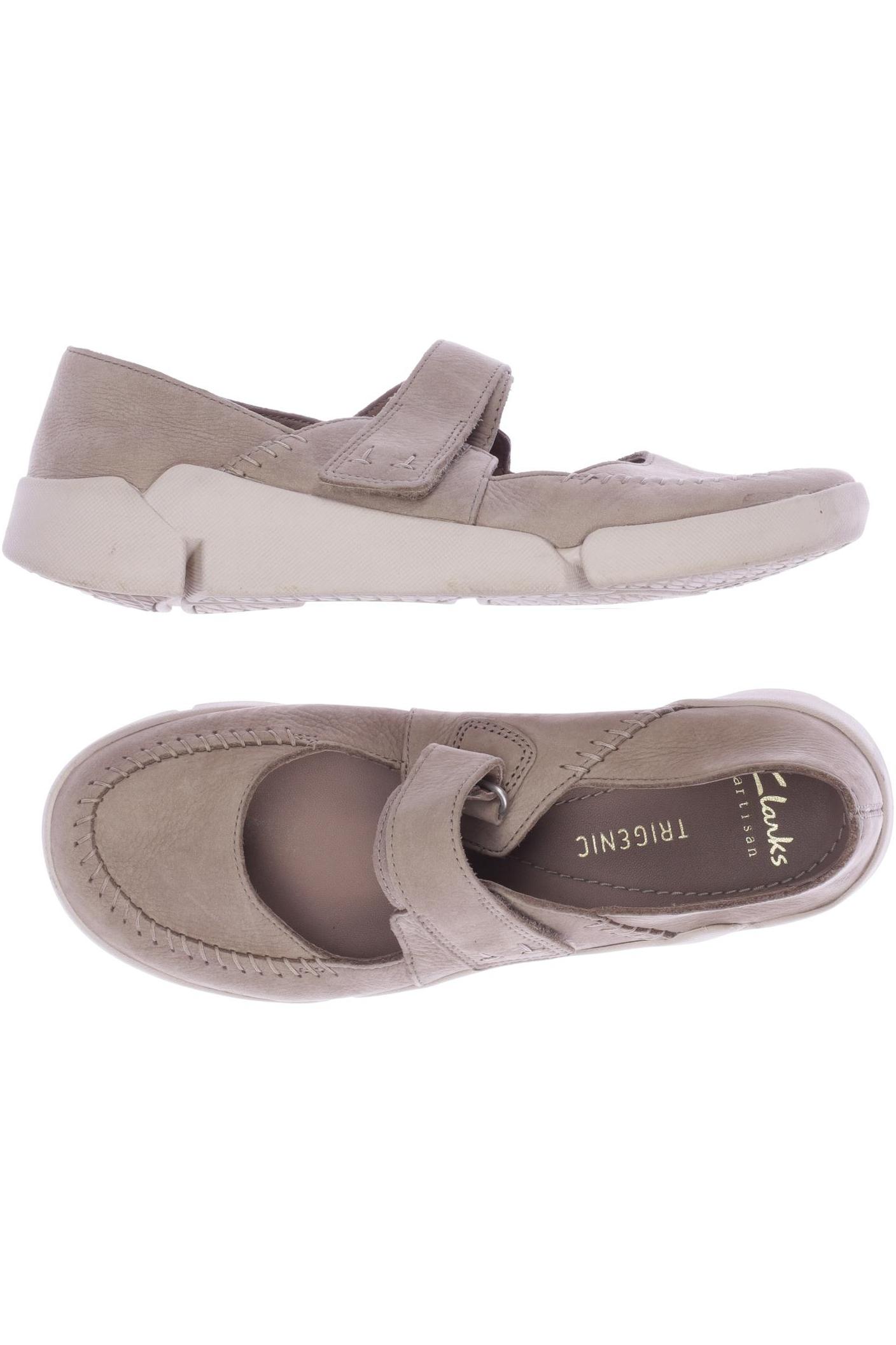 

Clarks Damen Halbschuh, beige, Gr. 38
