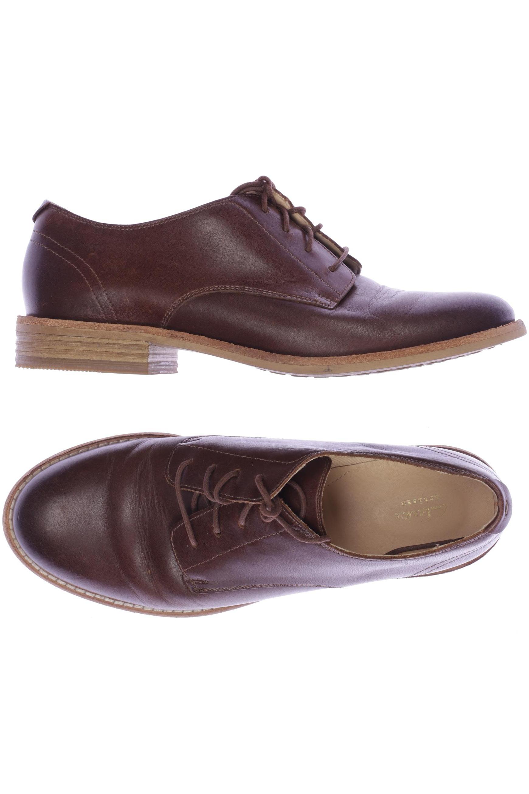 

Clarks Damen Halbschuh, braun, Gr. 38