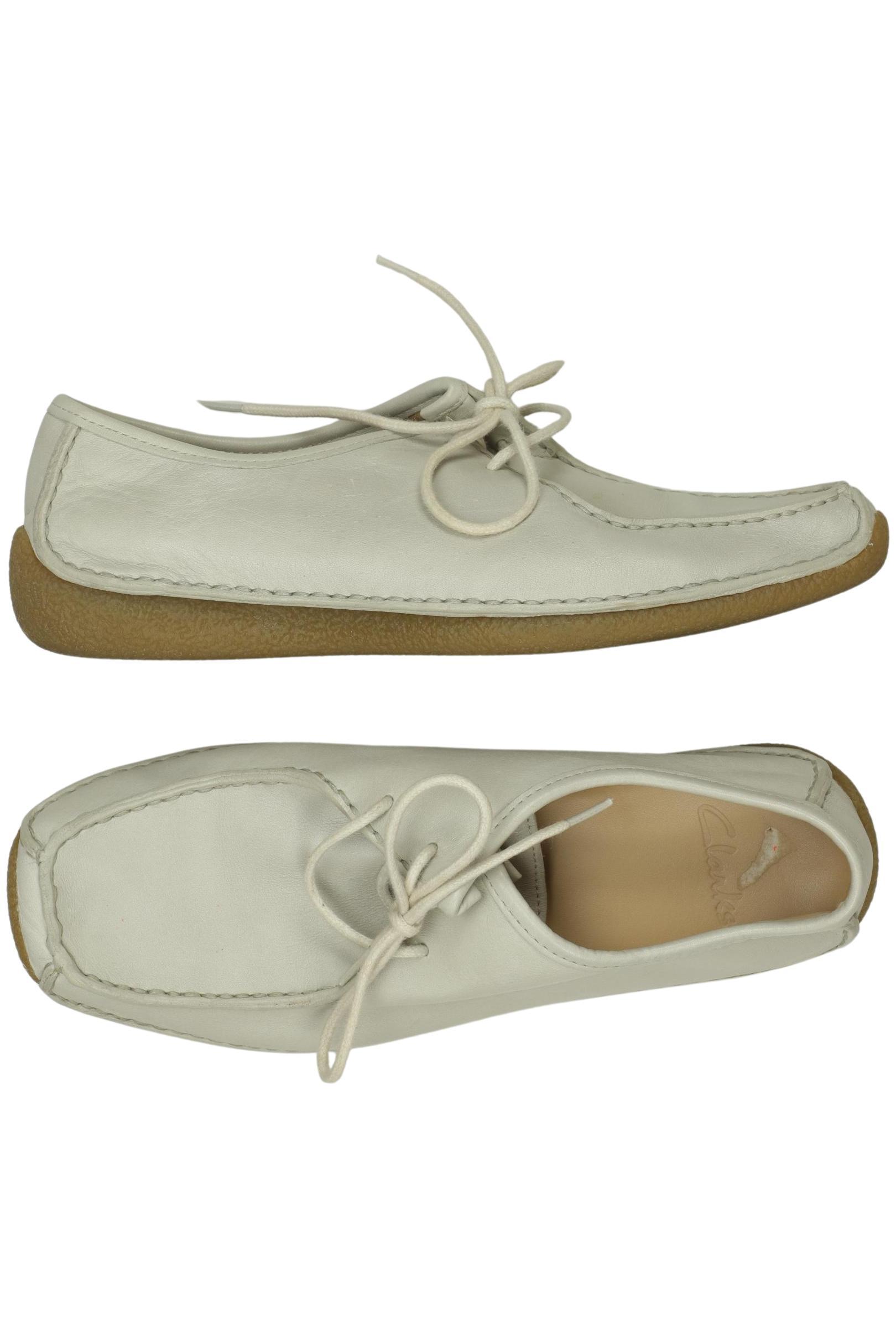 

Clarks Damen Halbschuh, cremeweiß, Gr. 6