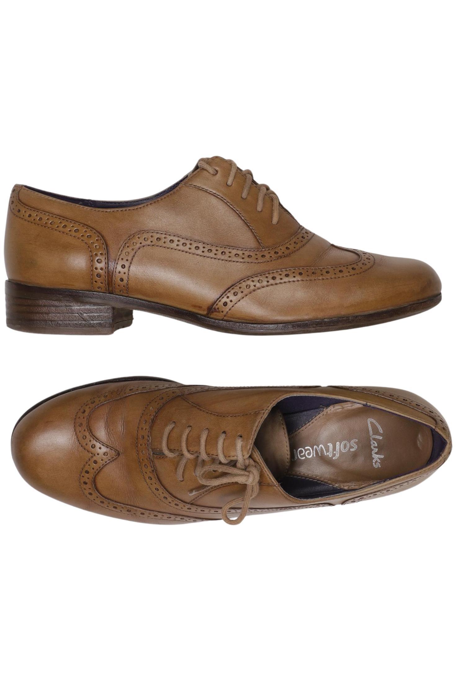 

Clarks Damen Halbschuh, braun, Gr. 7