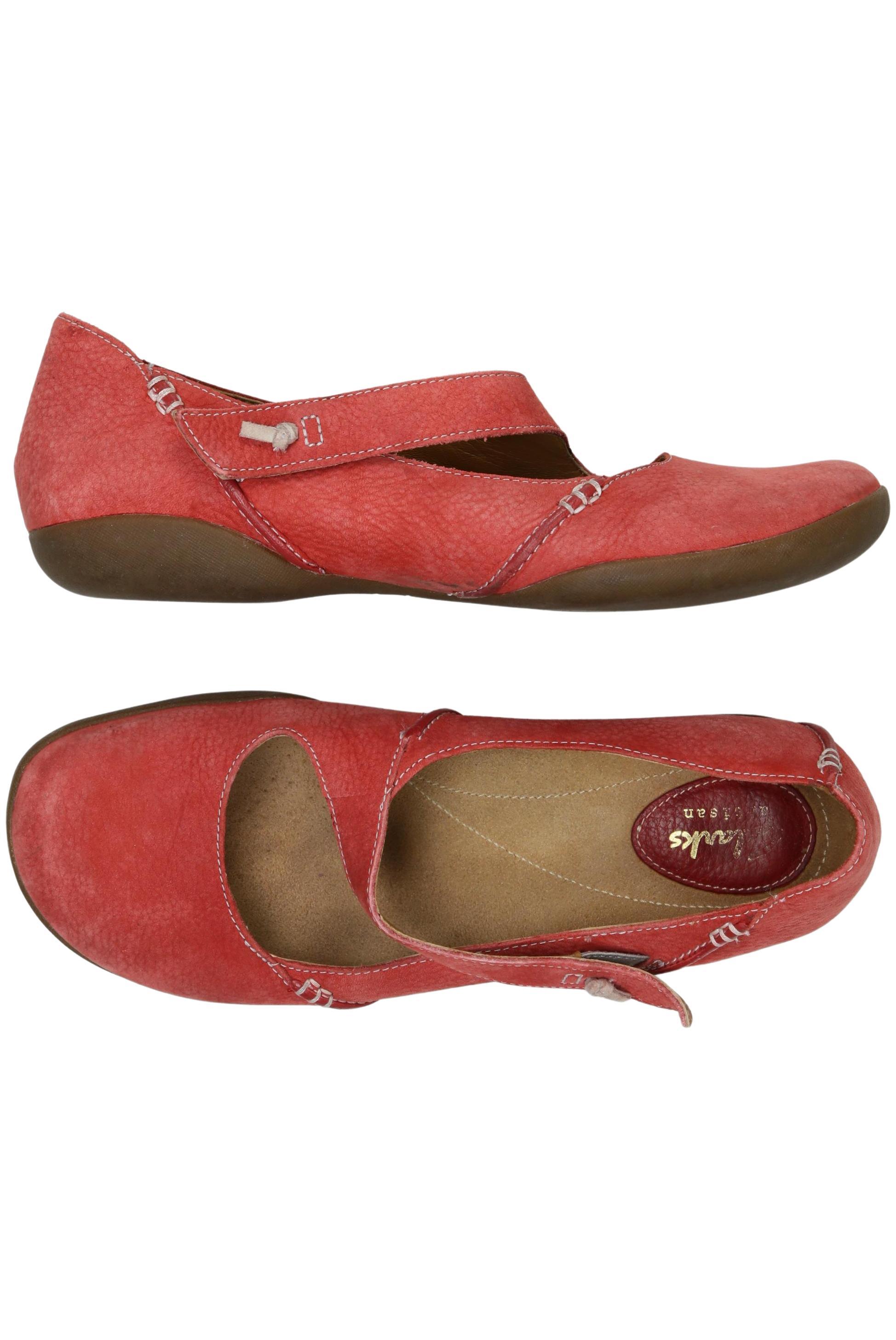 

Clarks Damen Halbschuh, rot, Gr. 39.5