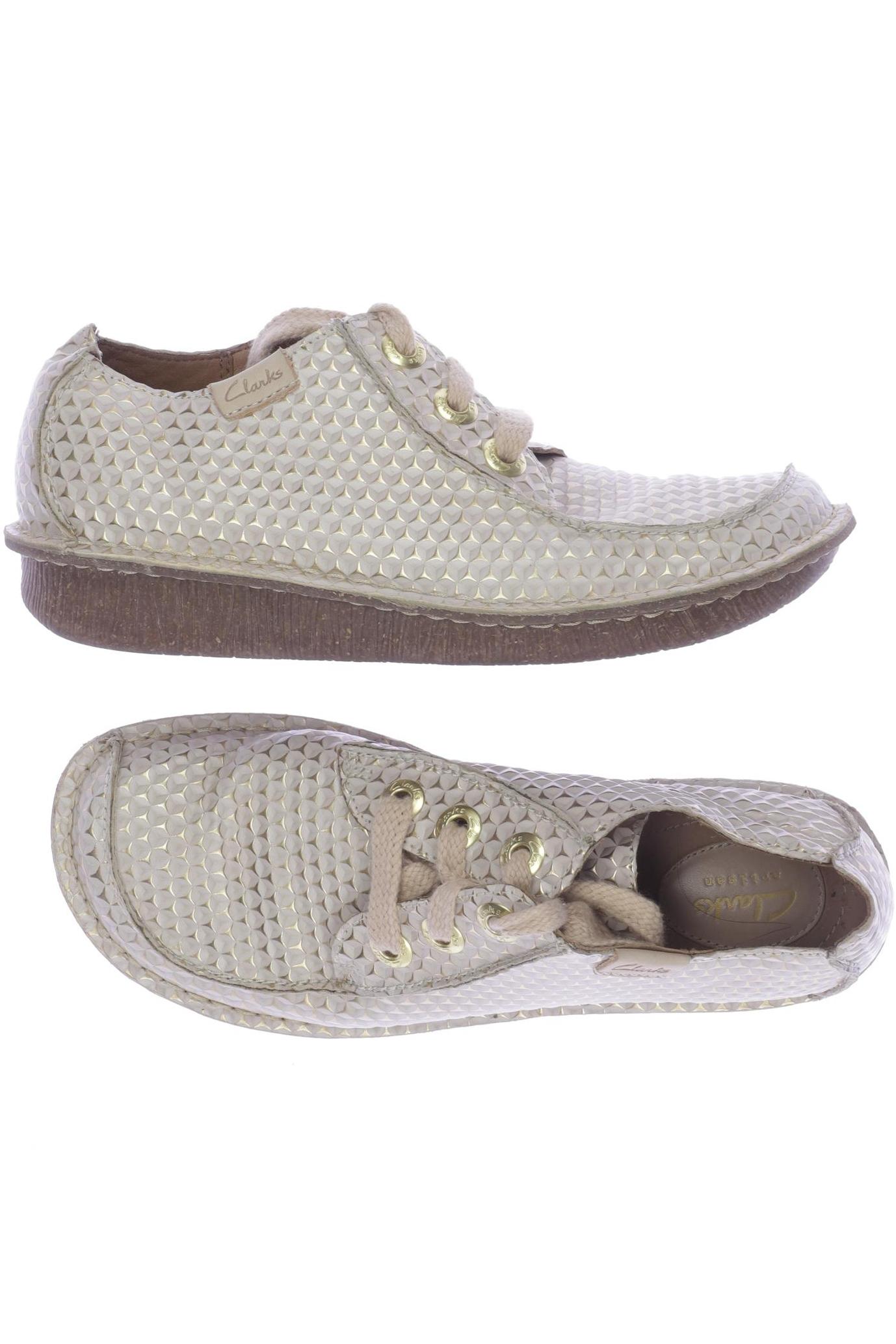 

Clarks Damen Halbschuh, beige, Gr. 40