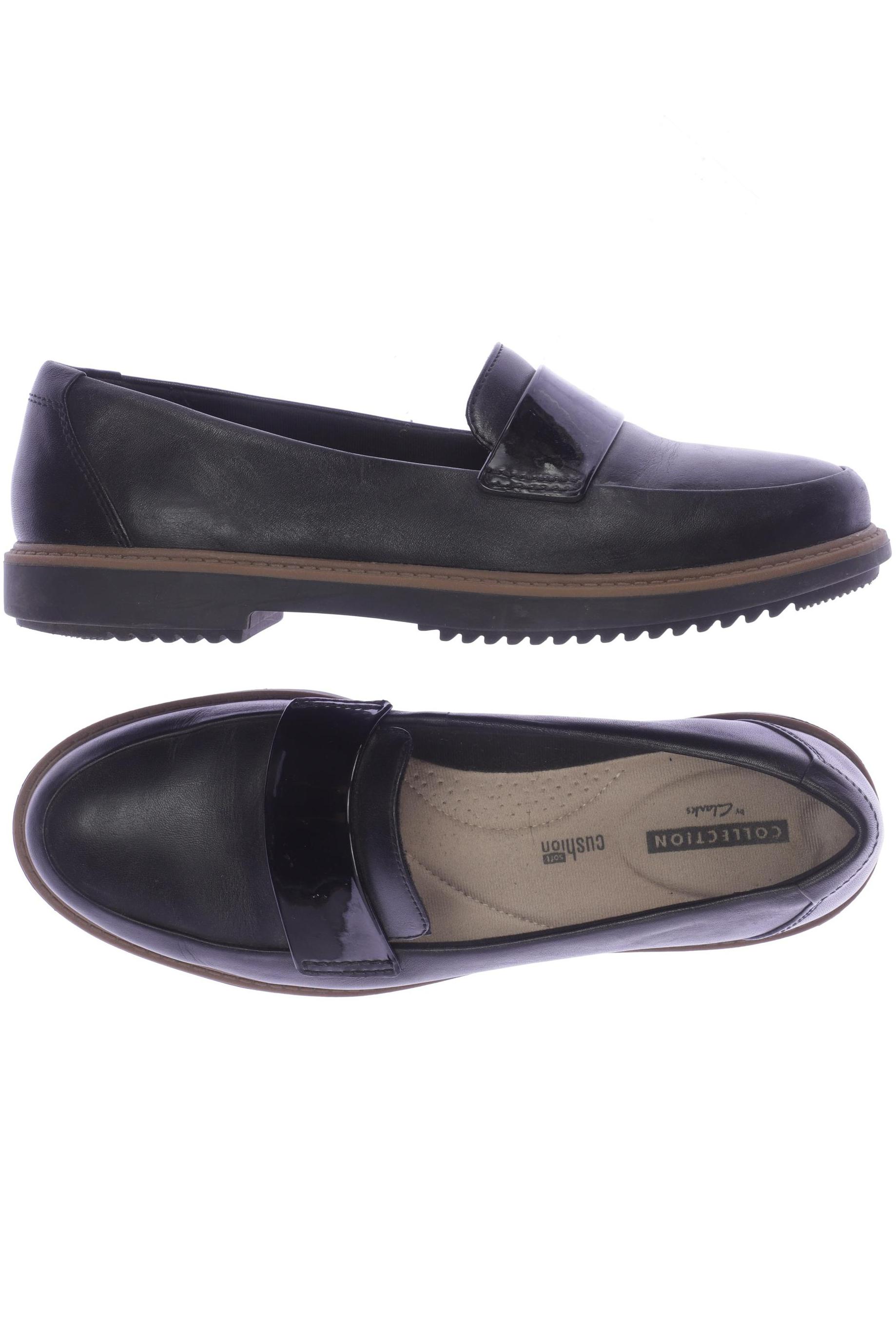 

Clarks Damen Halbschuh, schwarz, Gr. 37.5
