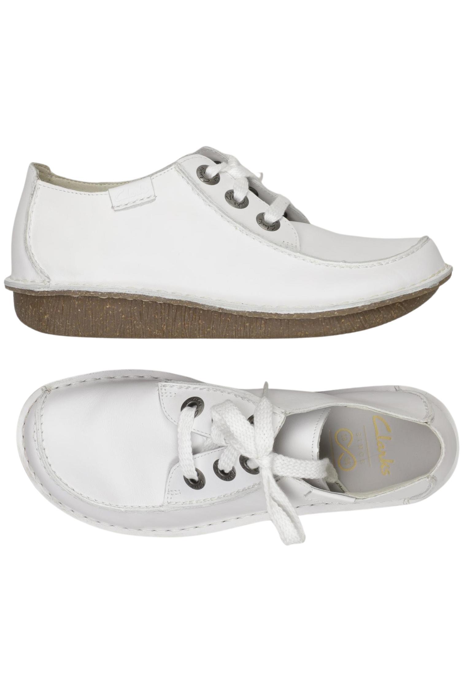

Clarks Damen Halbschuh, weiß, Gr. 6