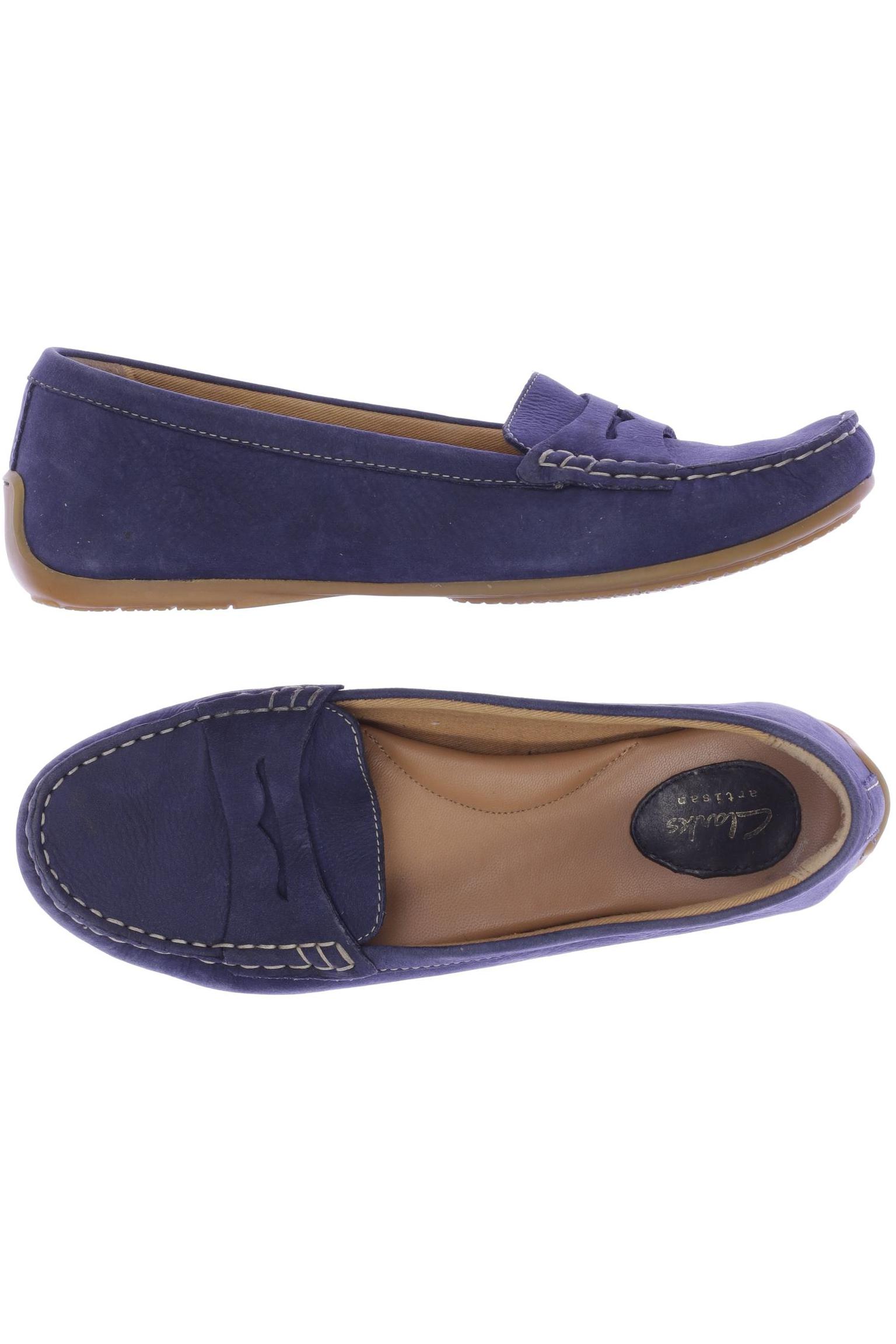 

Clarks Damen Halbschuh, blau, Gr. 40