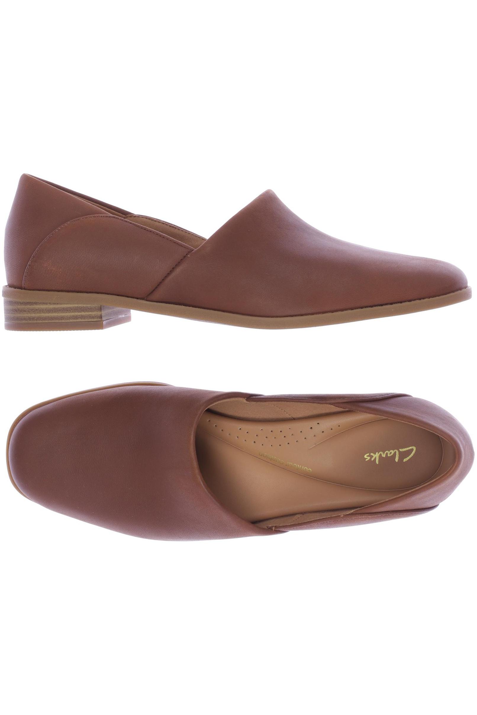 

Clarks Damen Halbschuh, braun, Gr. 38