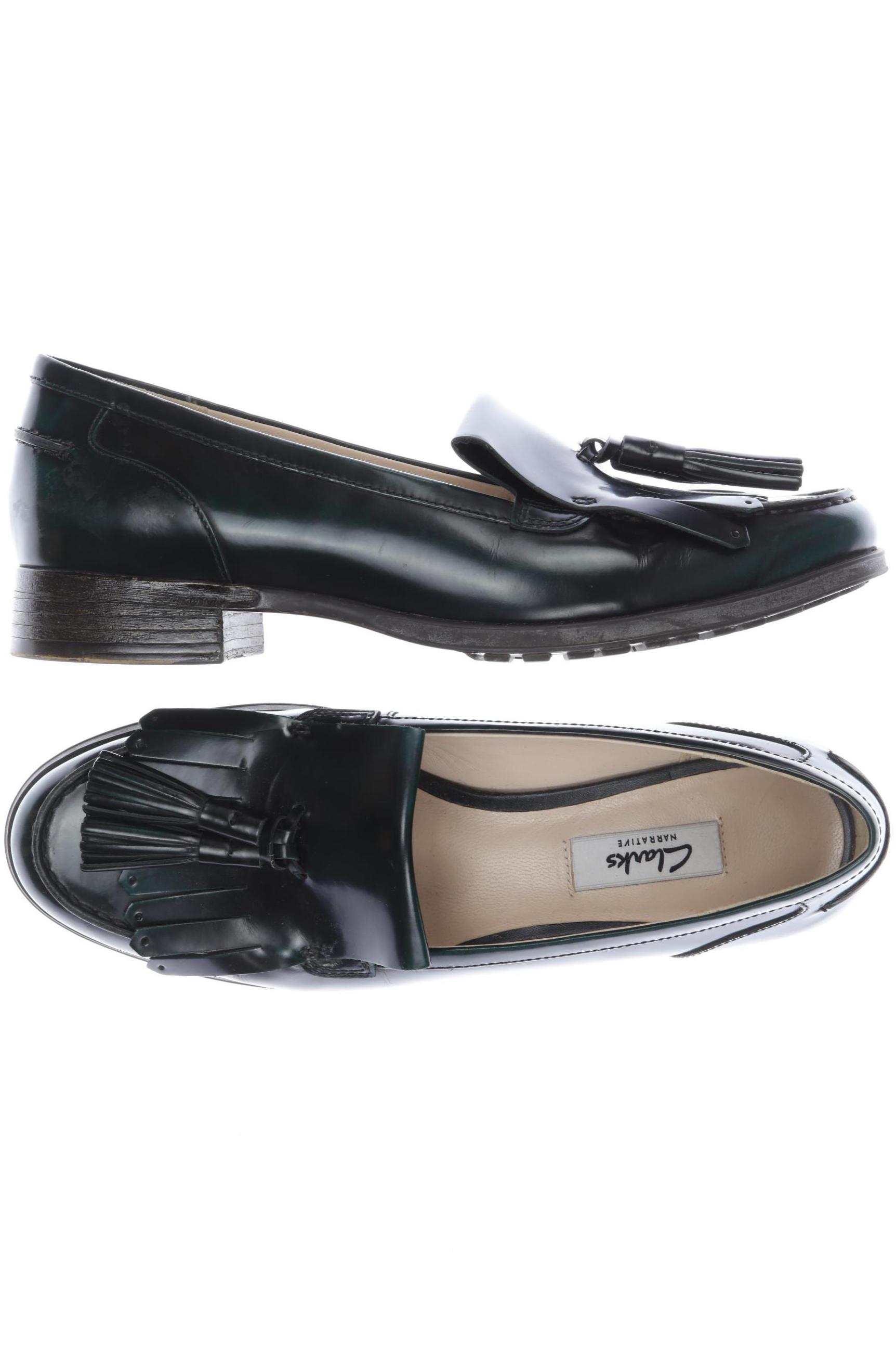 

Clarks Damen Halbschuh, grün, Gr. 5.5