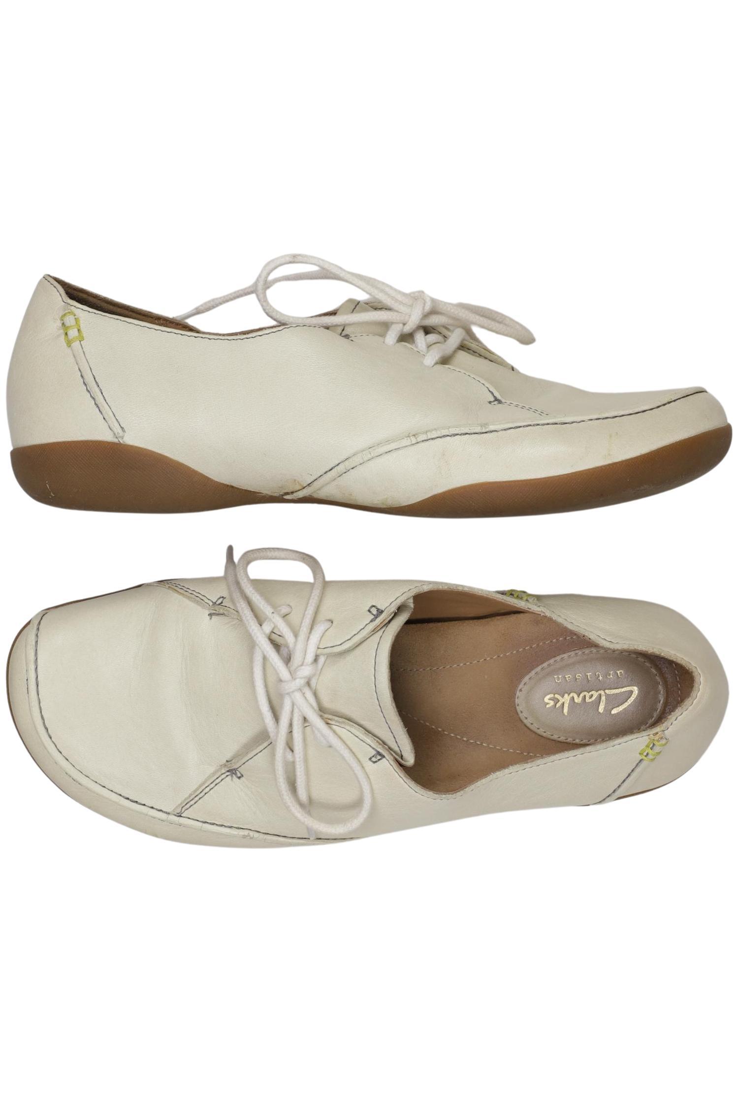 

Clarks Damen Halbschuh, cremeweiß, Gr. 39.5