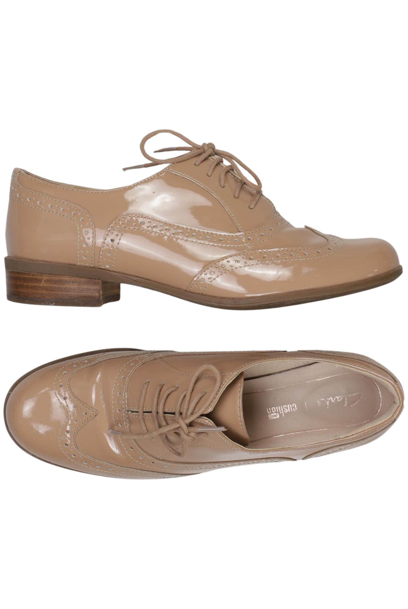 

Clarks Damen Halbschuh, beige, Gr. 38