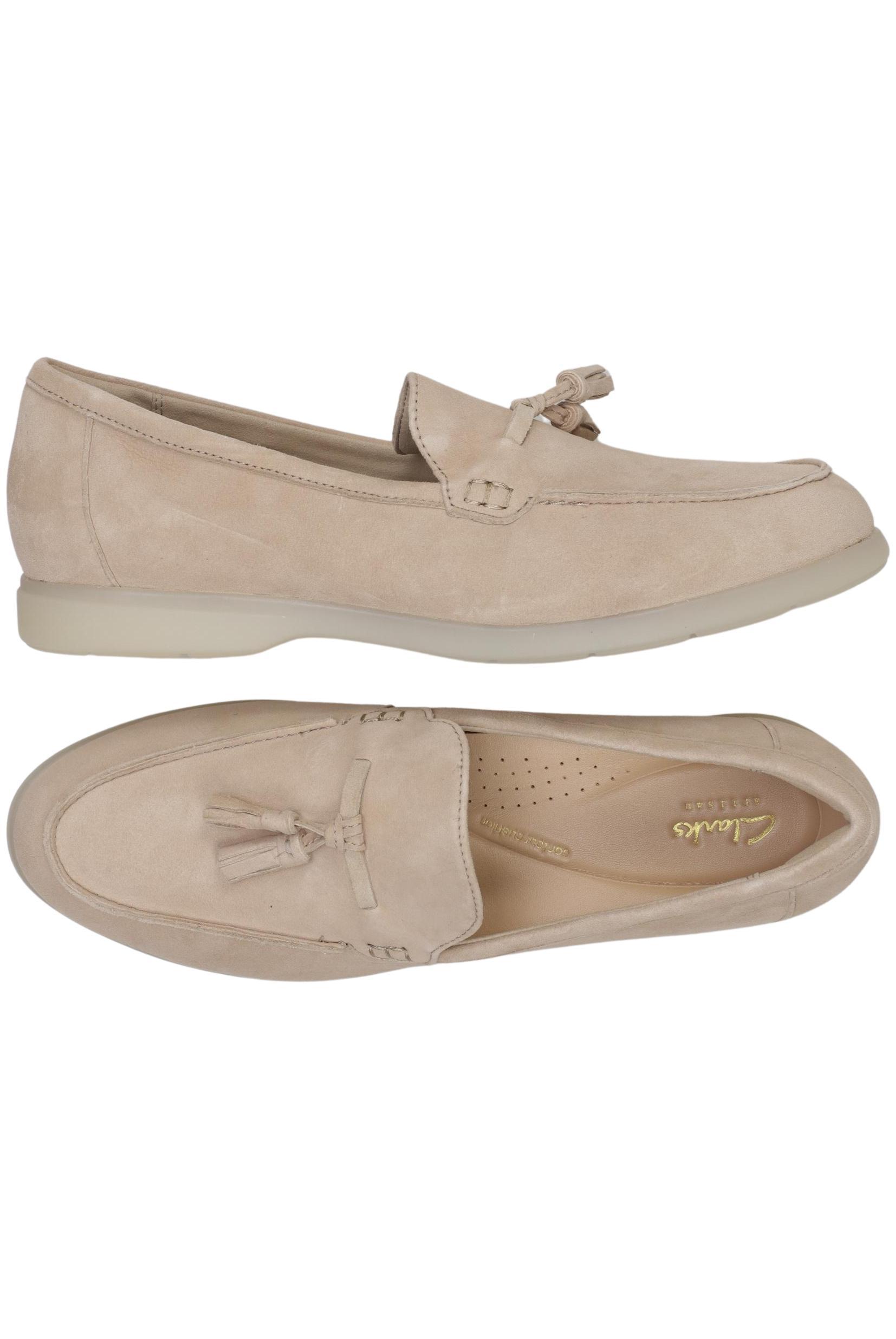 

Clarks Damen Halbschuh, beige, Gr. 41.5