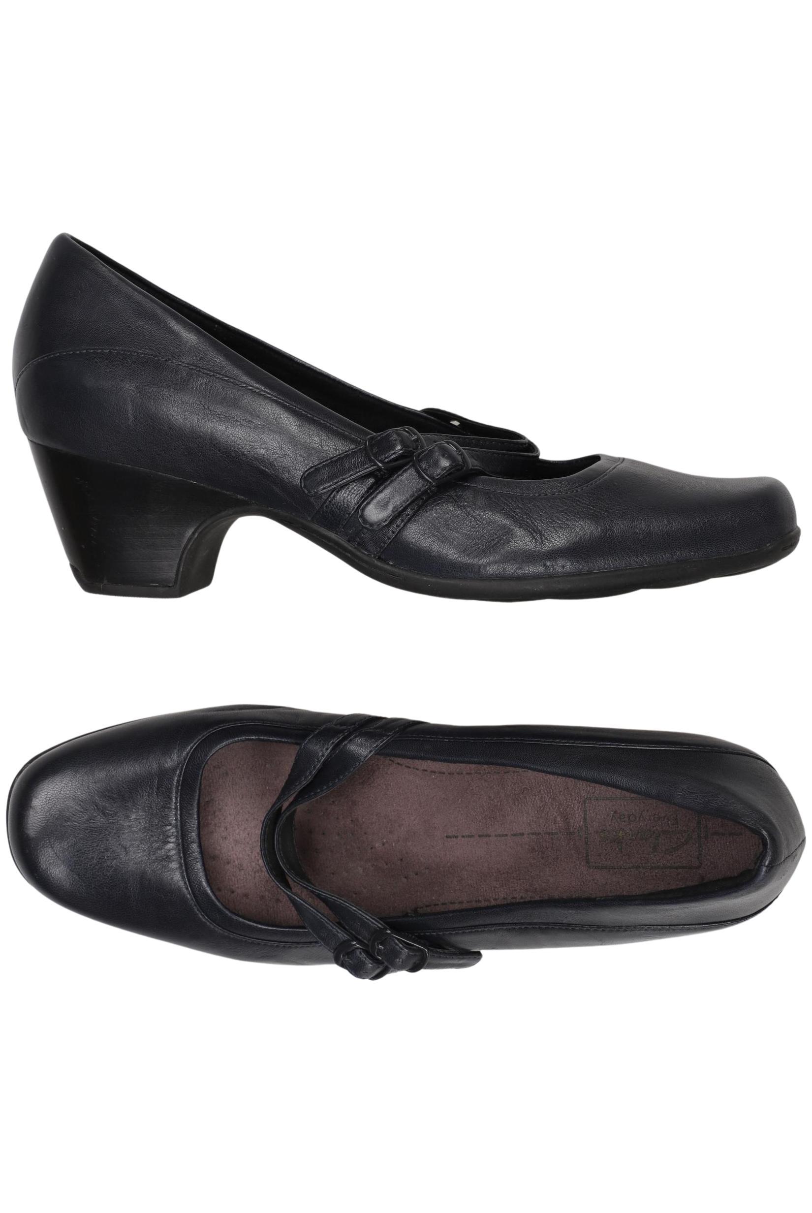 

Clarks Damen Halbschuh, marineblau, Gr. 10