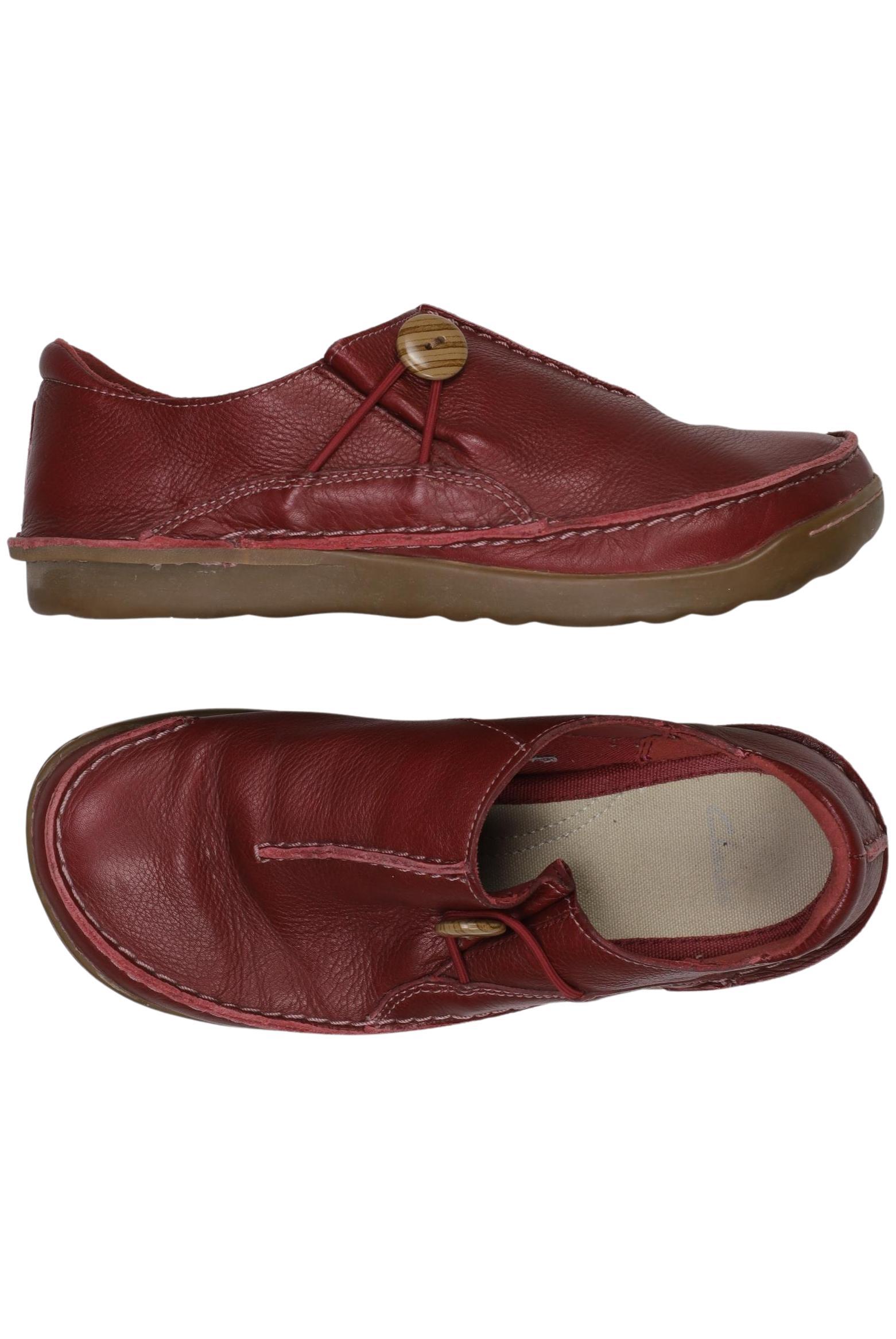 

Clarks Damen Halbschuh, rot, Gr. 4.5