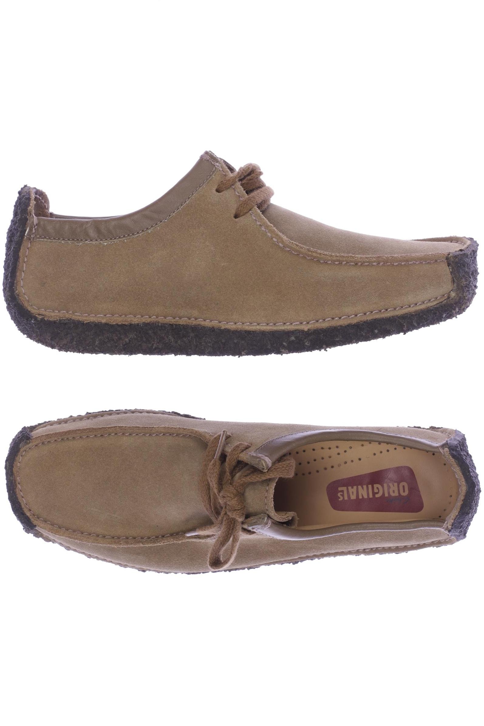 

Clarks Damen Halbschuh, beige, Gr. 4