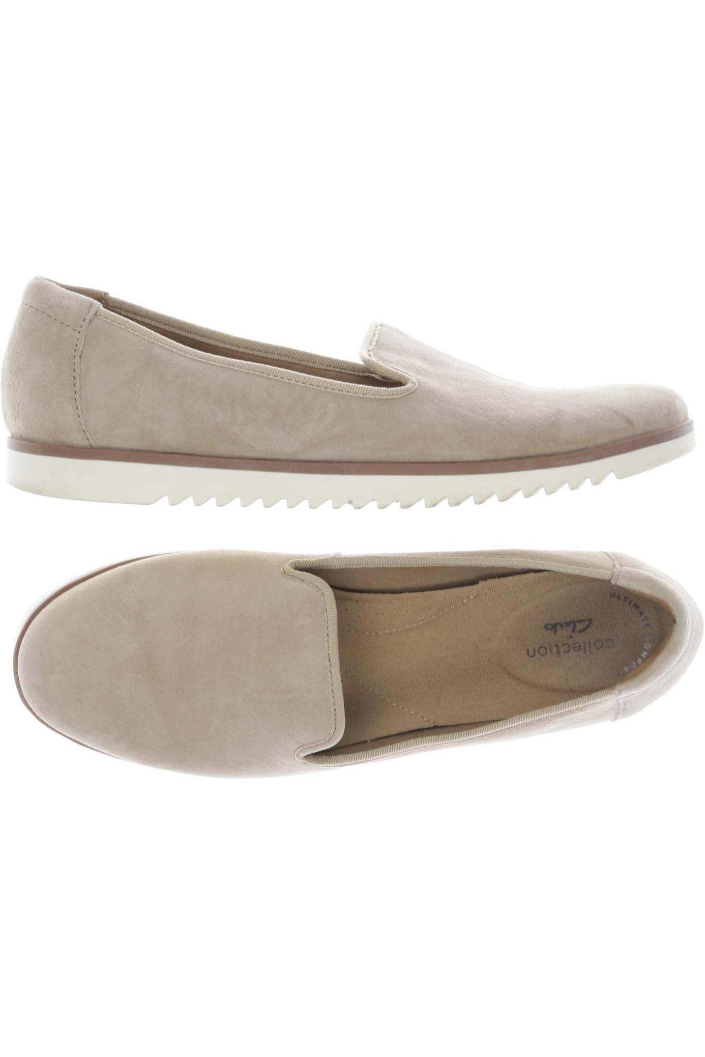 

Clarks Damen Halbschuh, beige, Gr. 40