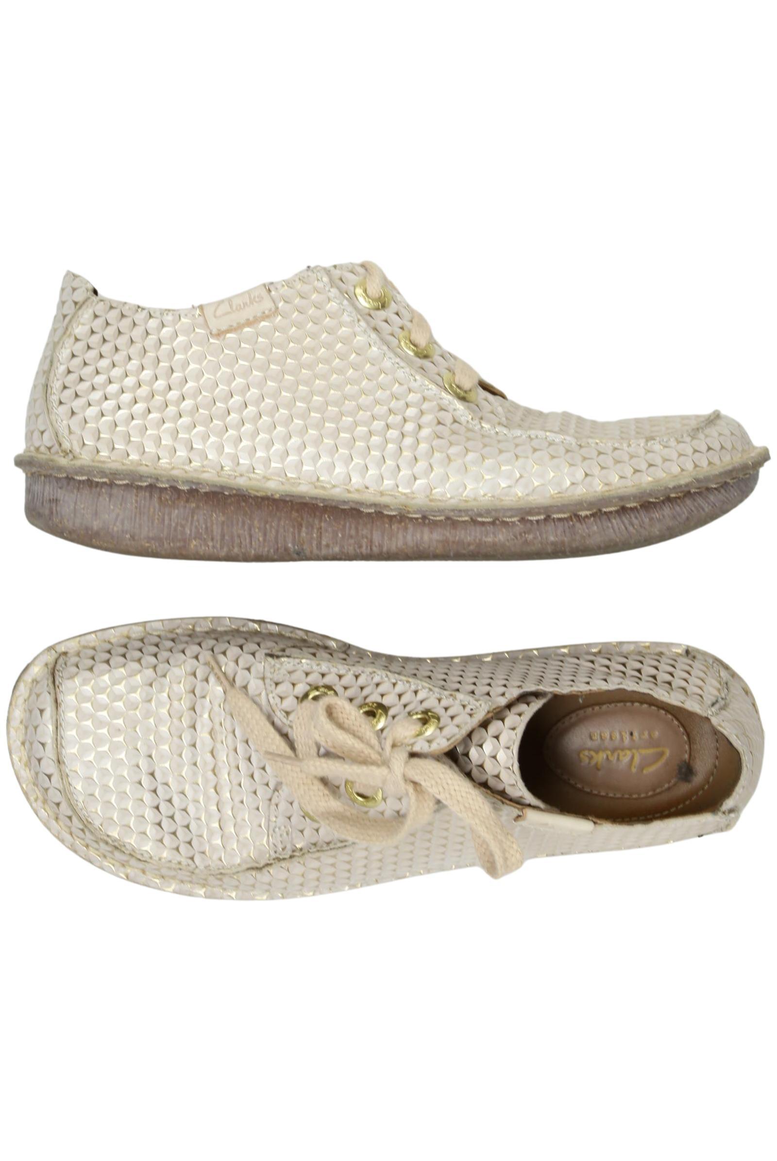 

Clarks Damen Halbschuh, beige, Gr. 7.5