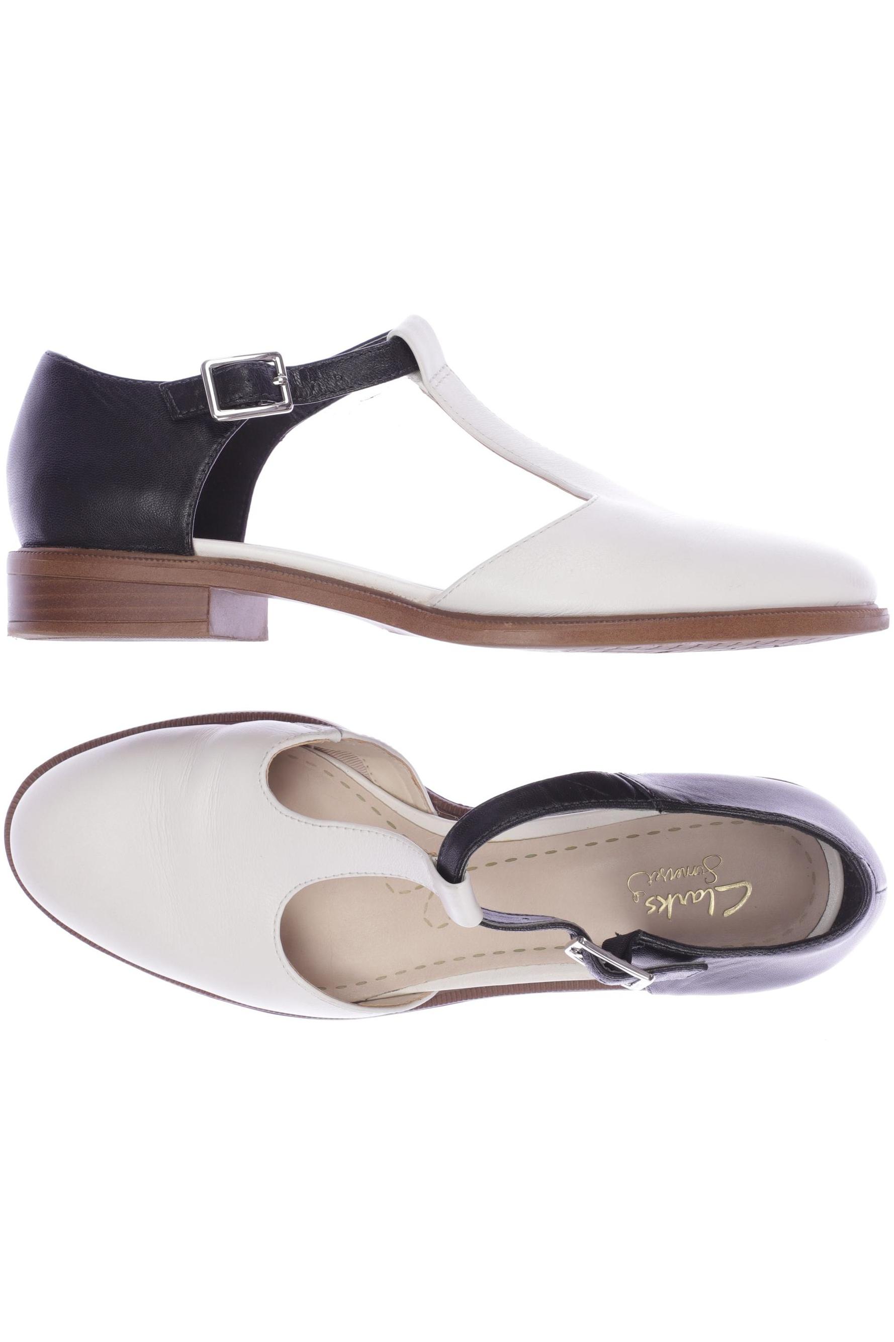 

Clarks Damen Halbschuh, weiß, Gr. 39