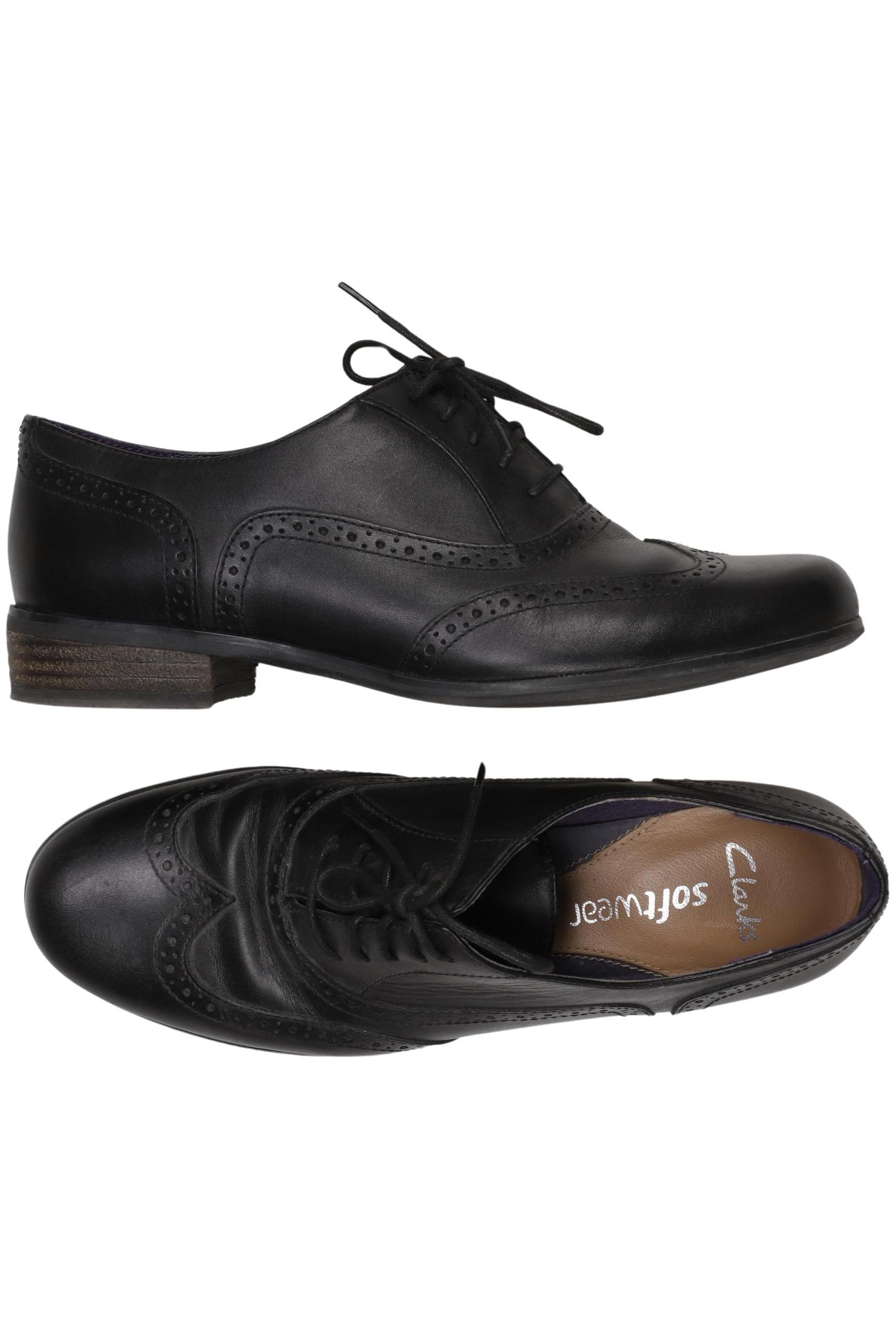 

Clarks Damen Halbschuh, schwarz, Gr. 5.5