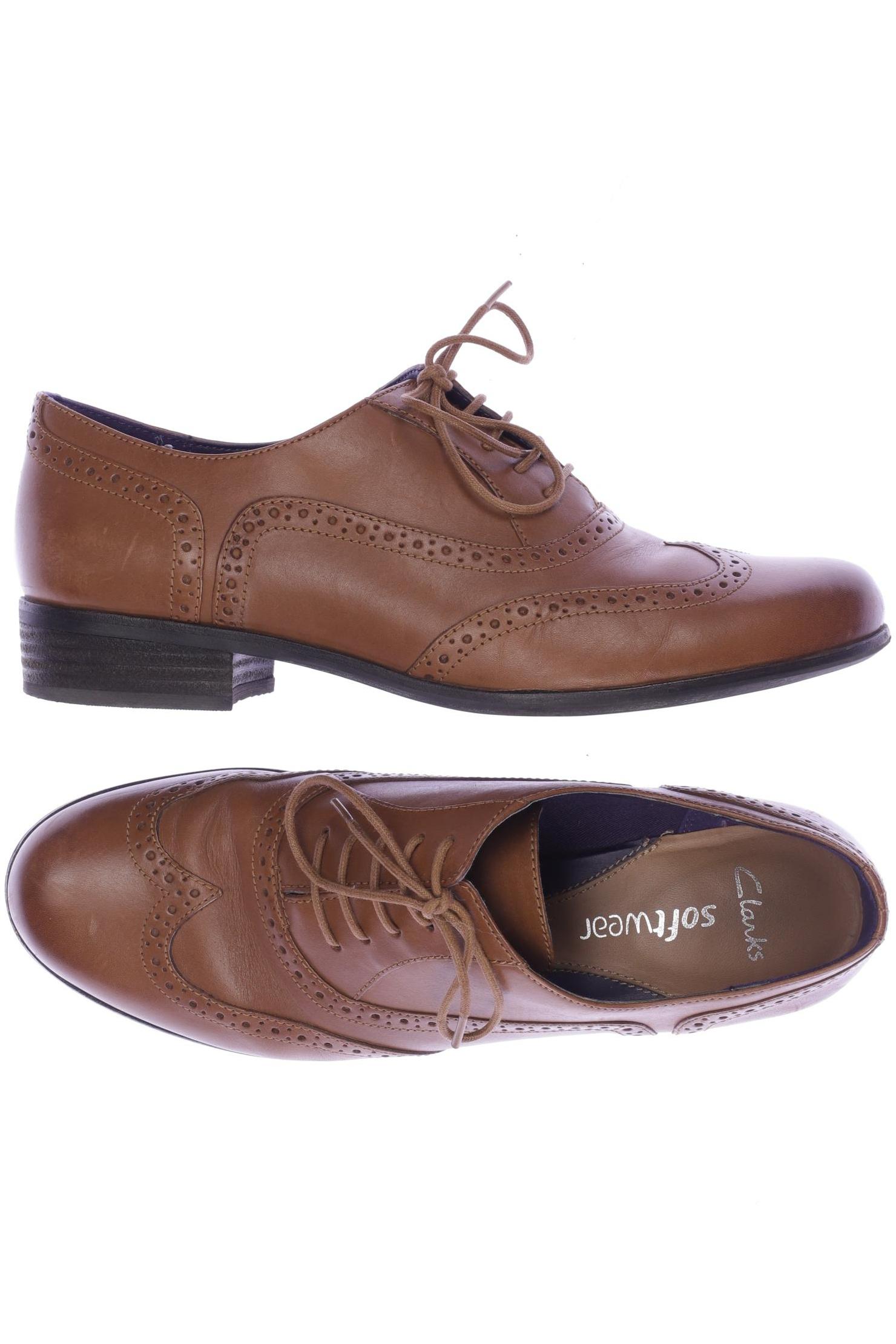 

Clarks Damen Halbschuh, braun, Gr. 7