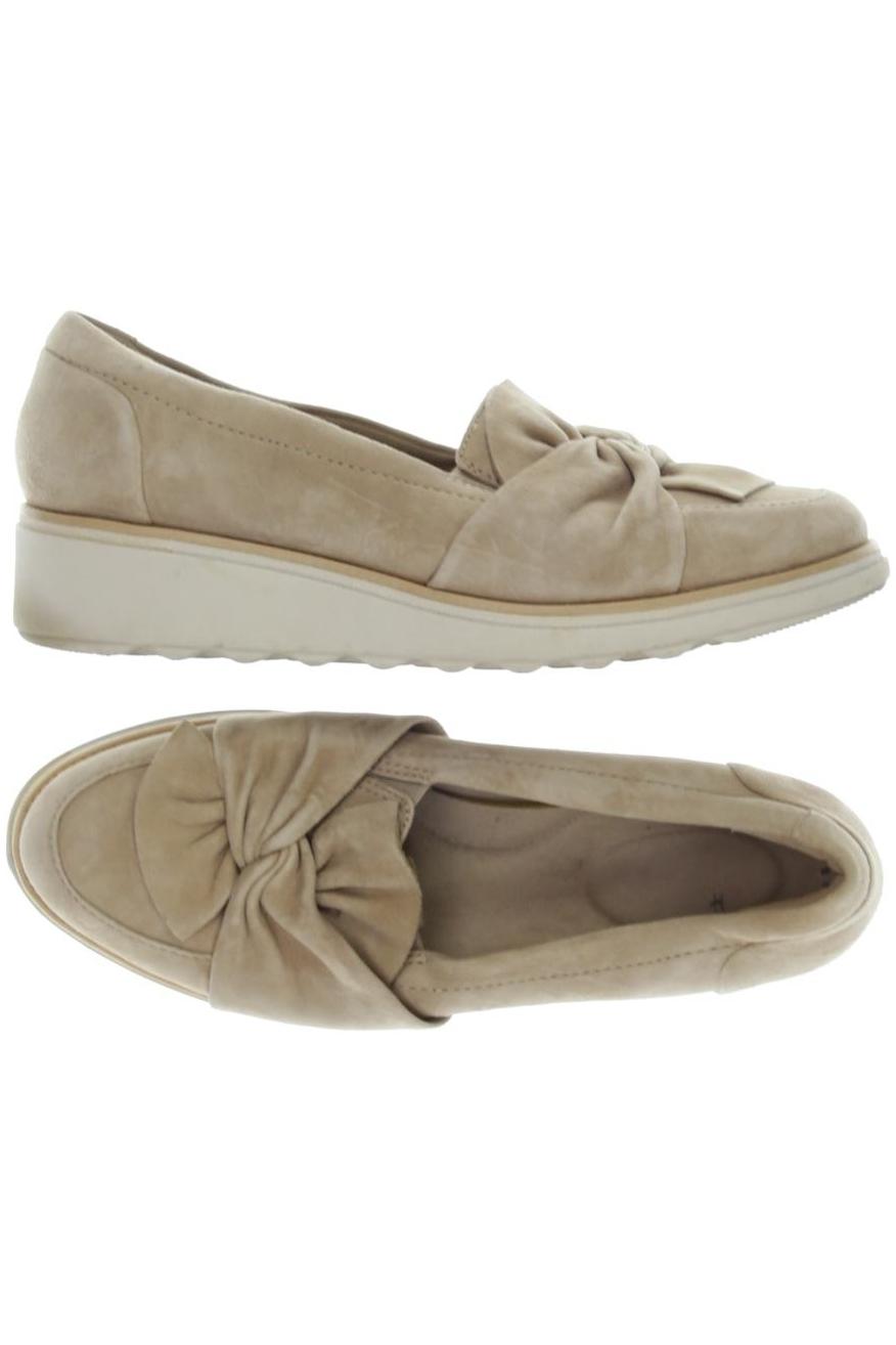 

Clarks Damen Halbschuh, beige, Gr. 41