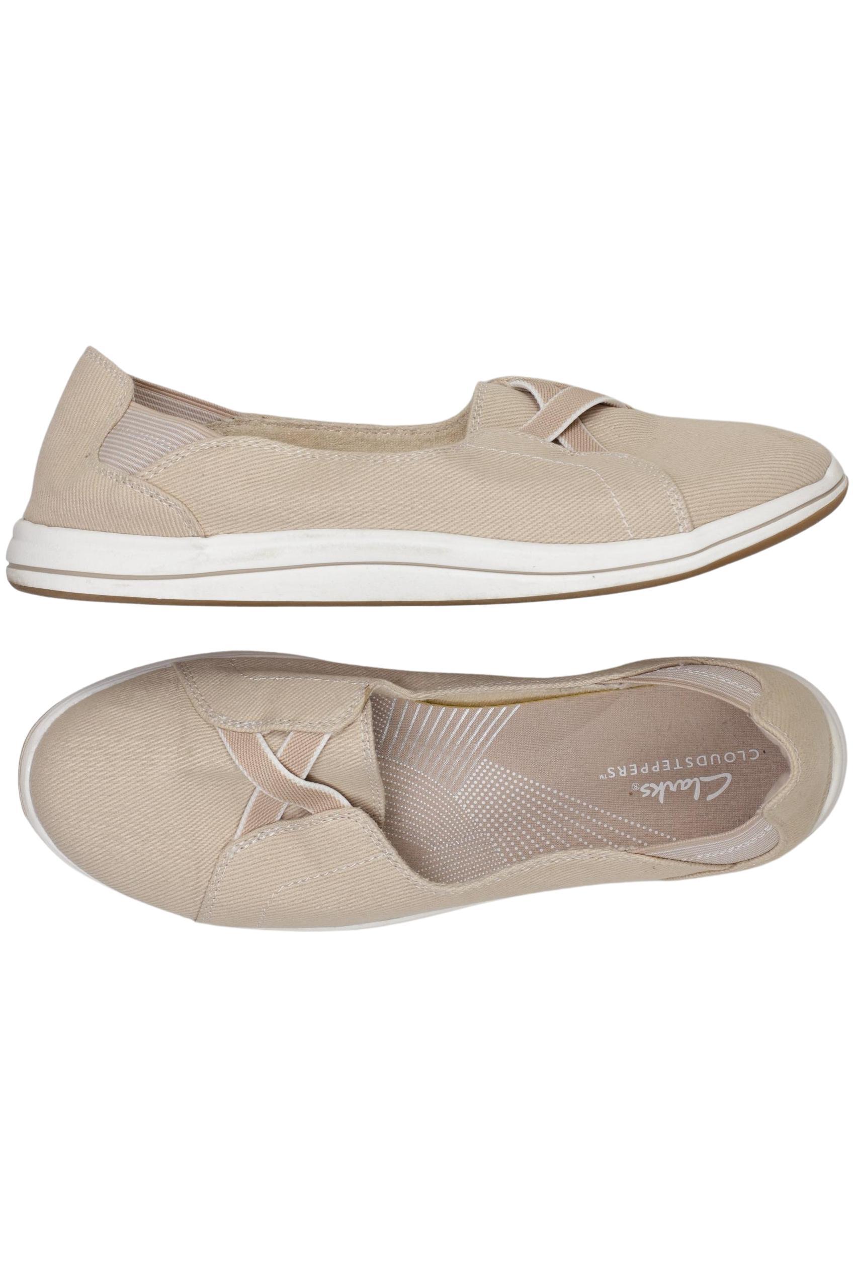 

Clarks Damen Halbschuh, beige, Gr. 40