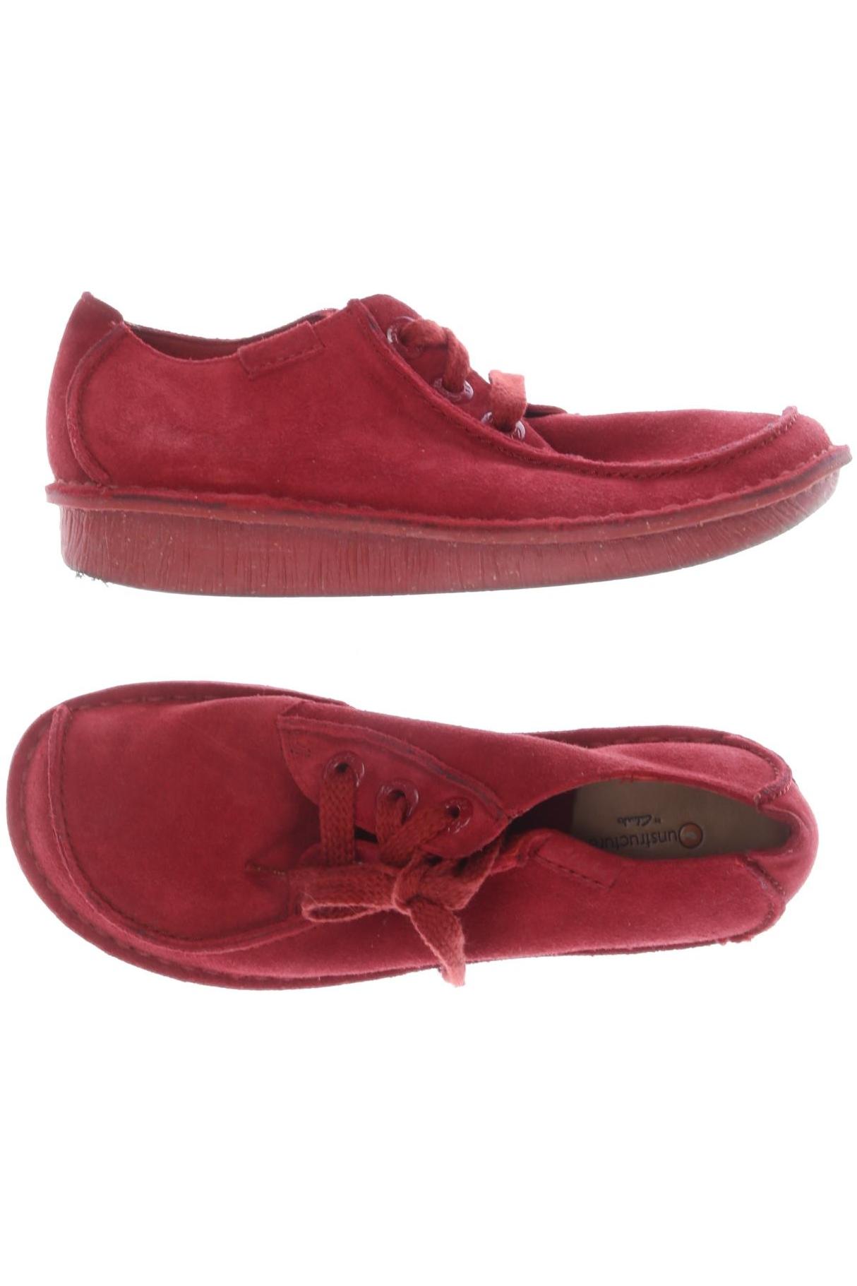 

Clarks Damen Halbschuh, rot, Gr. 39
