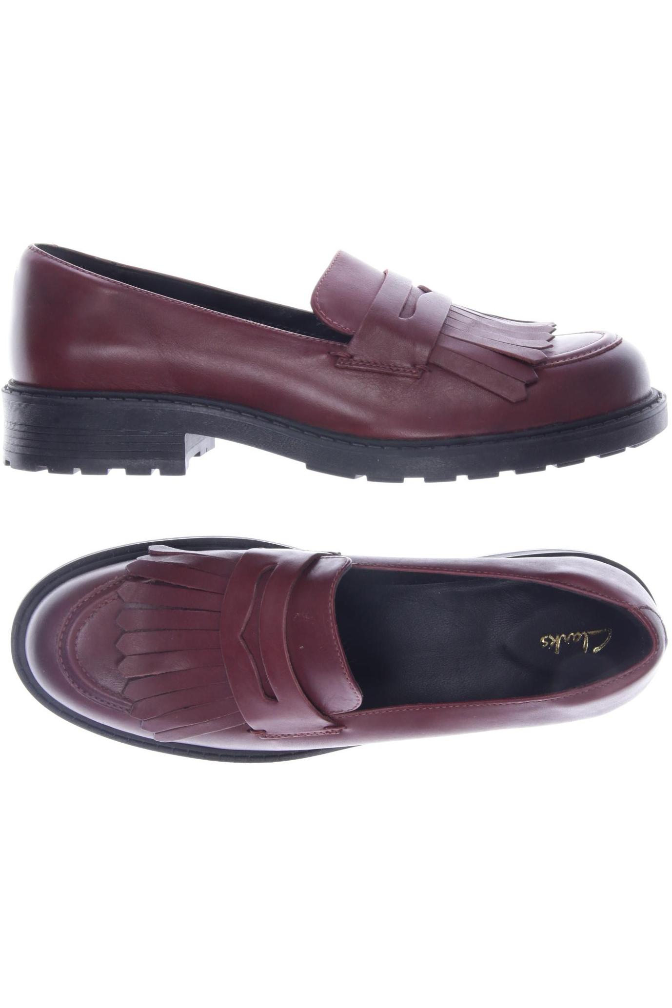 

Clarks Damen Halbschuh, bordeaux, Gr. 41