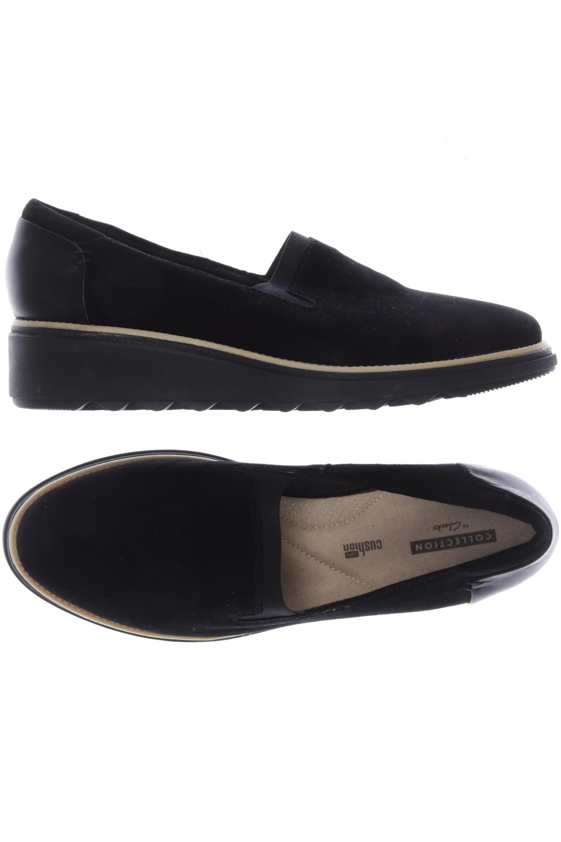 

Clarks Damen Halbschuh, schwarz, Gr. 39.5