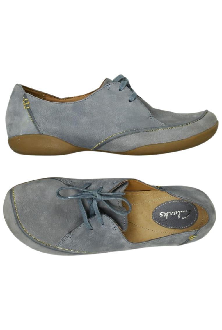 

Clarks Damen Halbschuh, hellblau, Gr. 4.5
