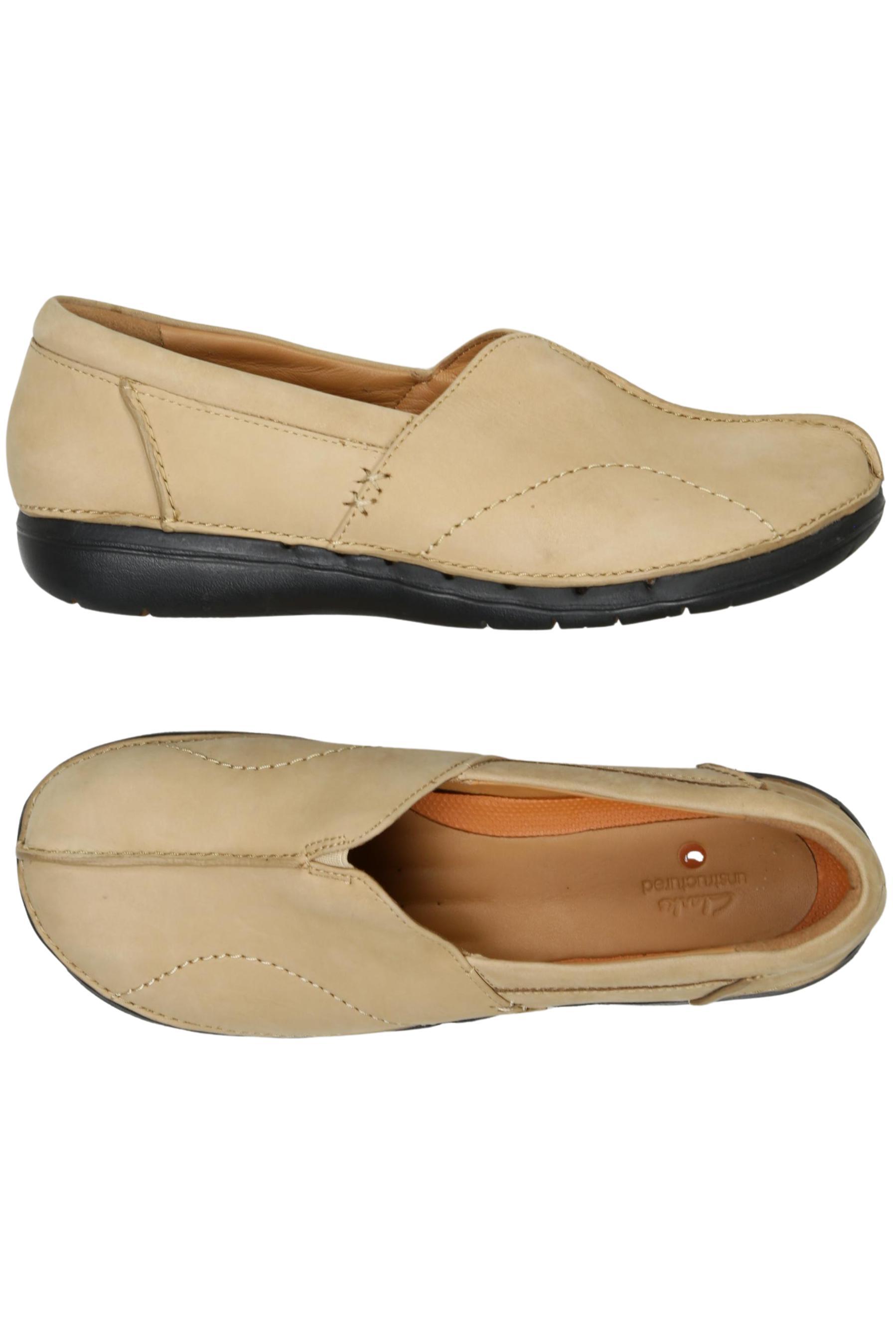 

Clarks Damen Halbschuh, beige, Gr. 38