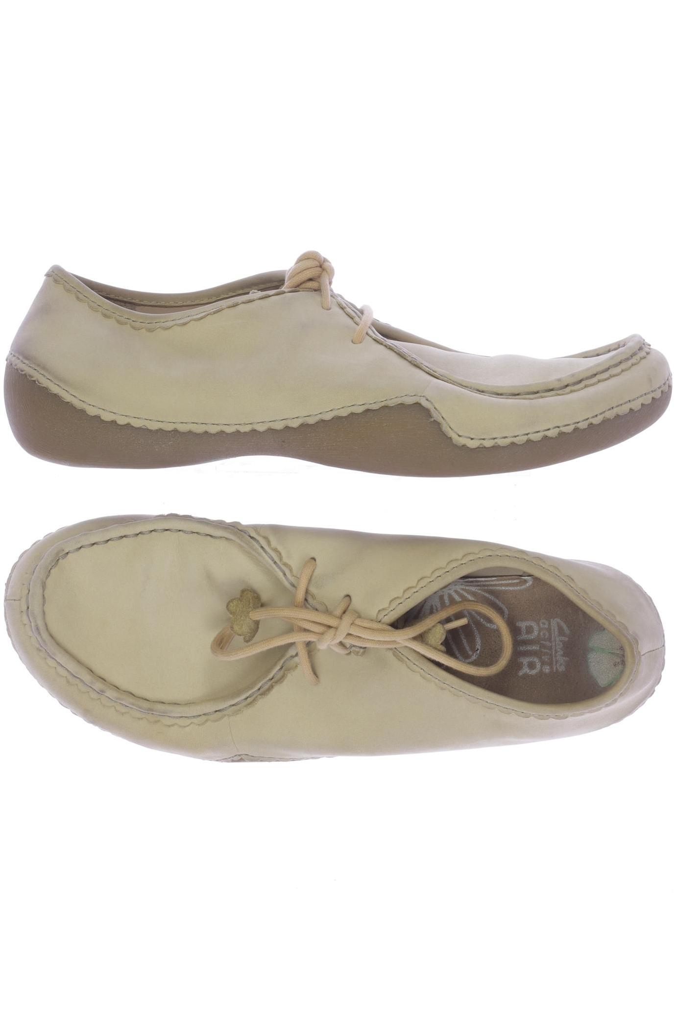 

Clarks Damen Halbschuh, cremeweiß, Gr. 6.5