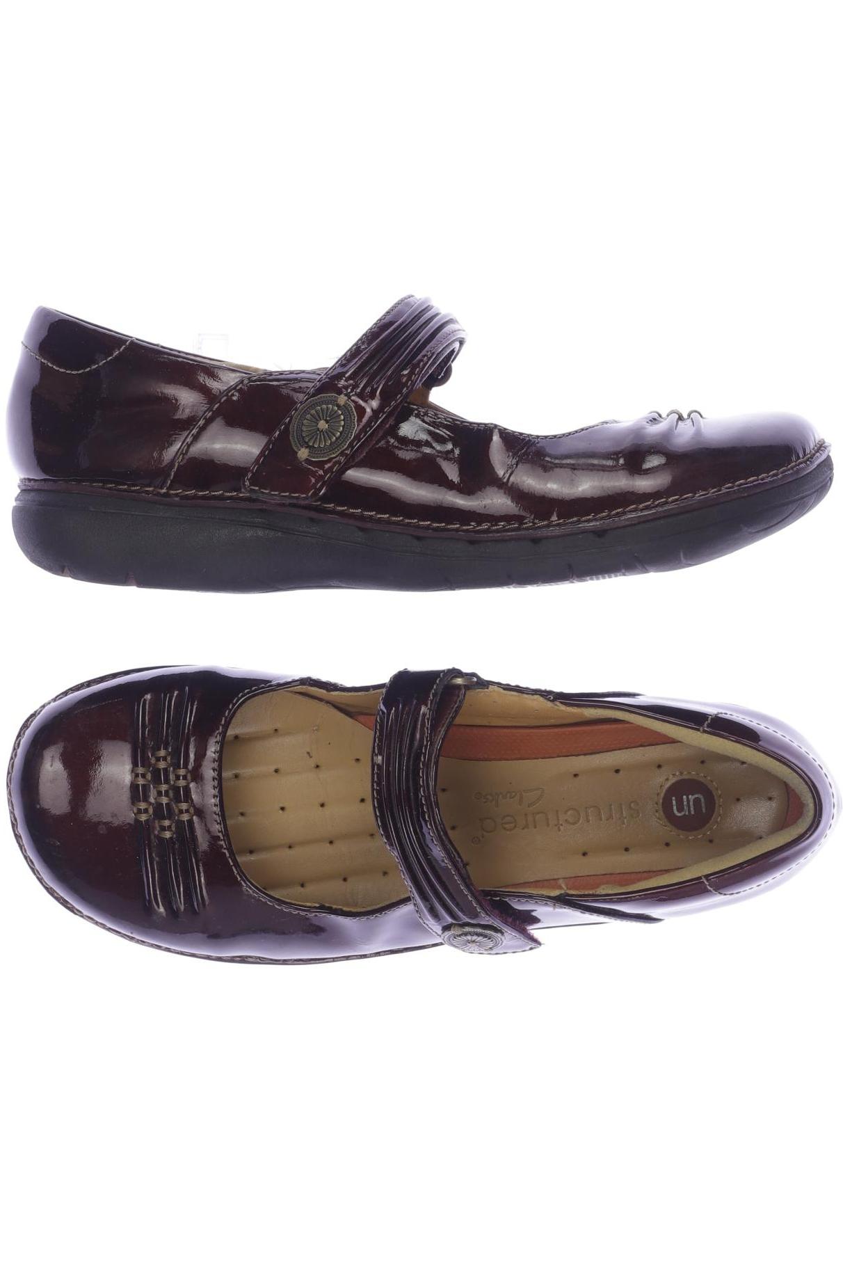 

Clarks Damen Halbschuh, bordeaux, Gr. 4.5