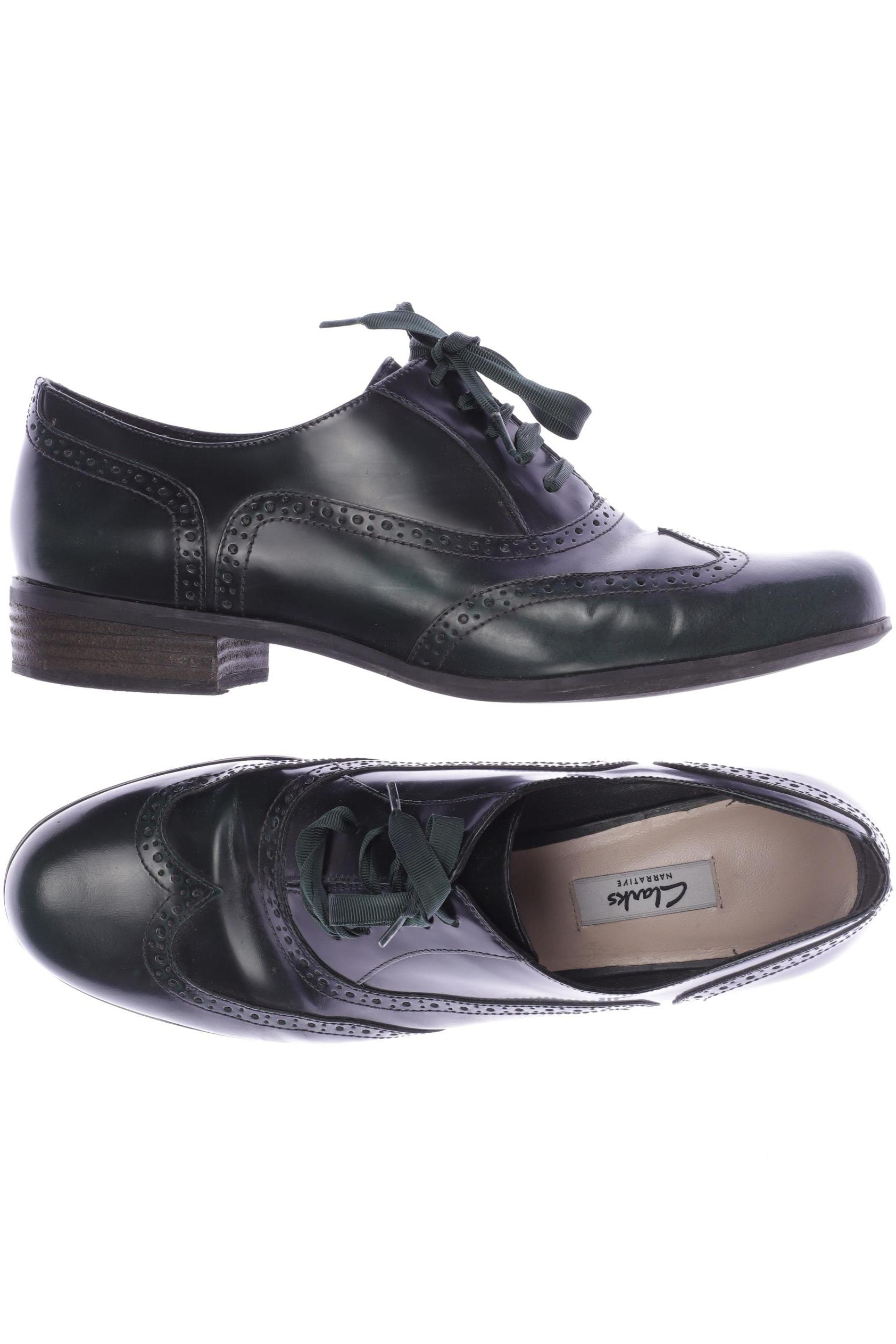 

Clarks Damen Halbschuh, grün, Gr. 42