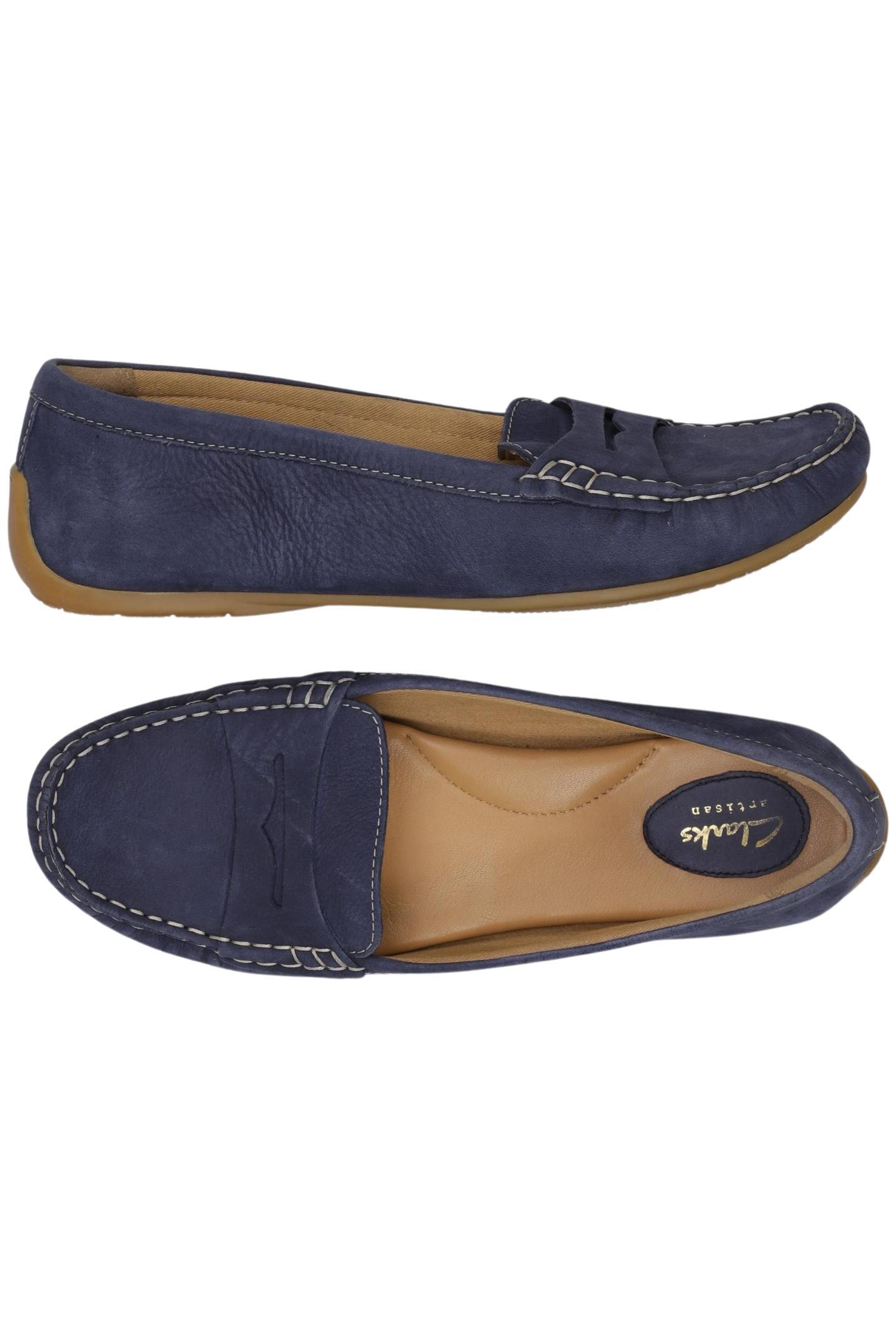 

Clarks Damen Halbschuh, marineblau, Gr. 42