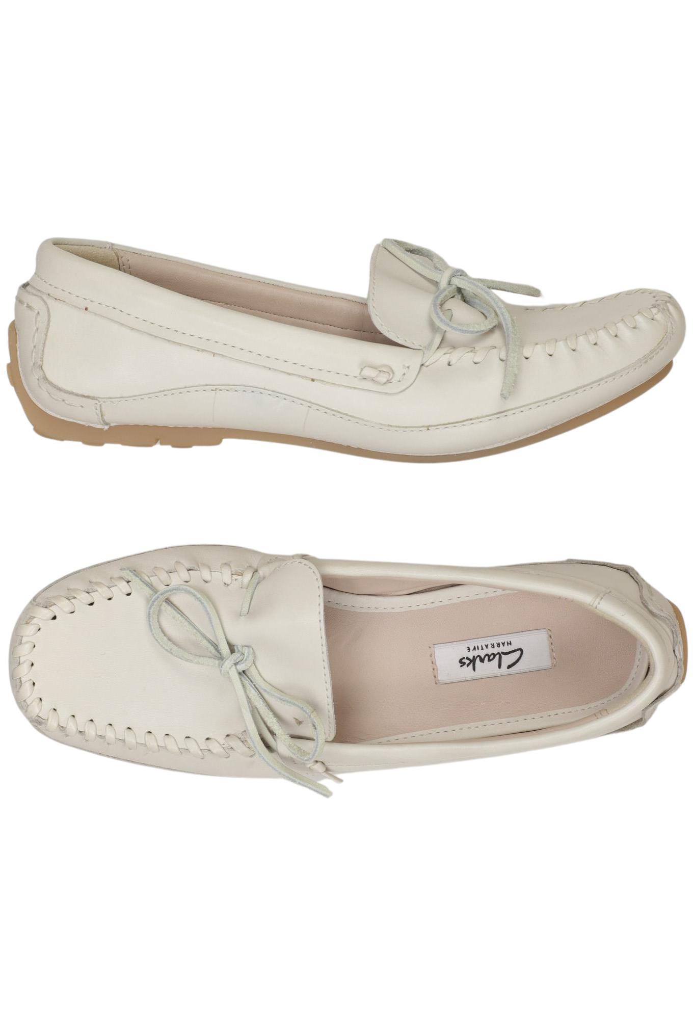 

Clarks Damen Halbschuh, cremeweiß, Gr. 39