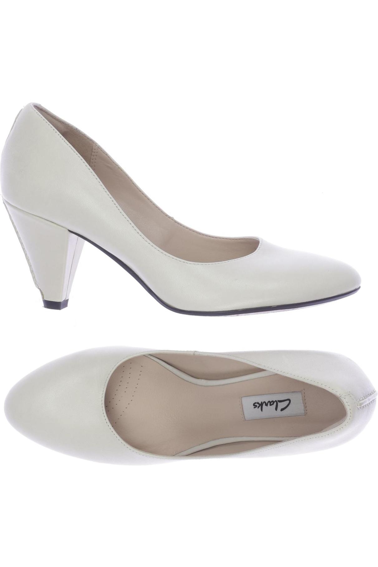

Clarks Damen Pumps, cremeweiß, Gr. 5