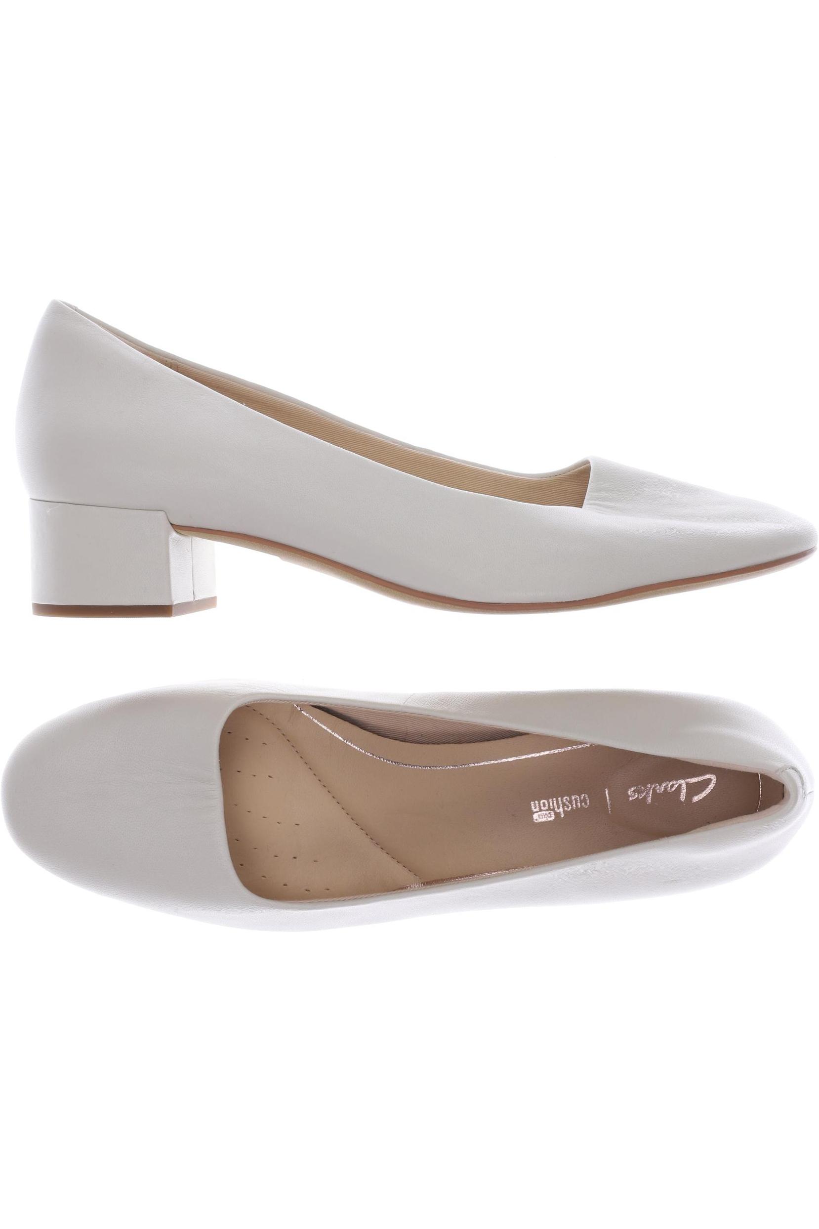 

Clarks Damen Pumps, cremeweiß, Gr. 6