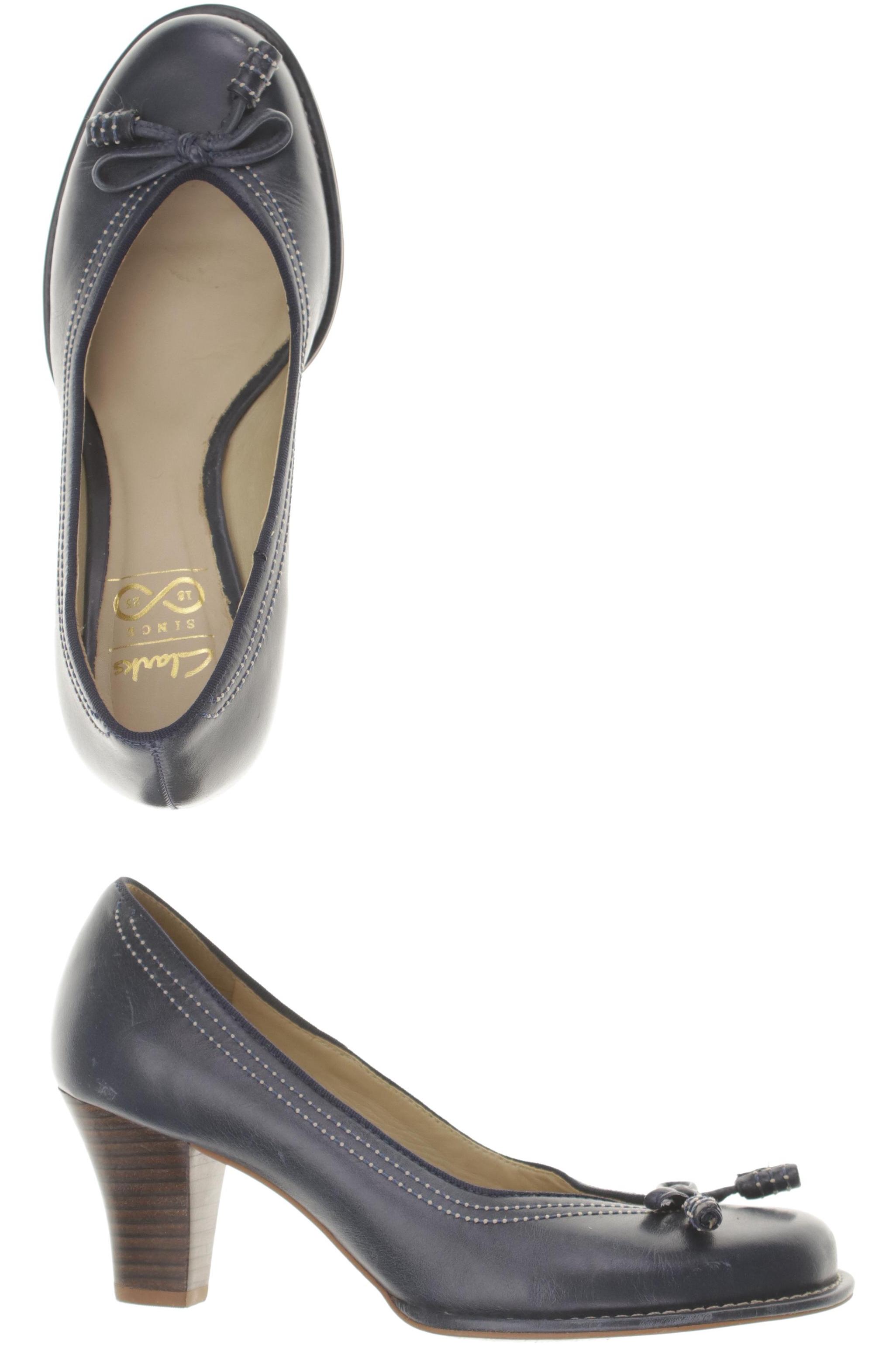 

Clarks Damen Pumps, blau, Gr. 3.5