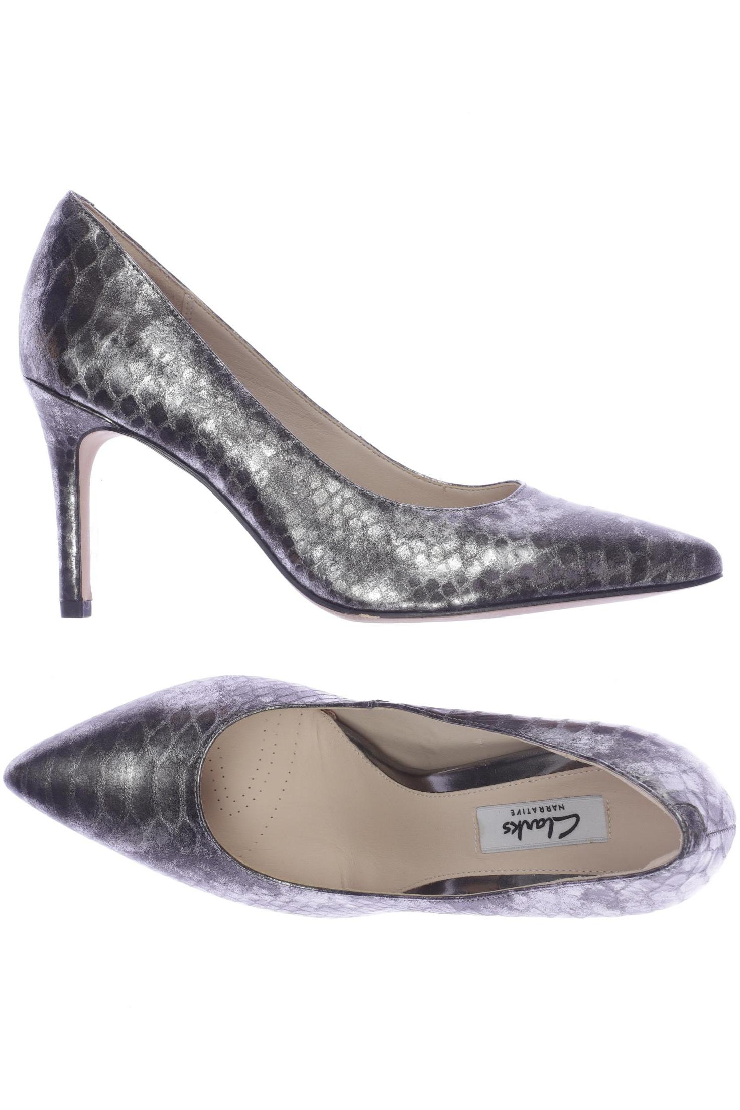 

Clarks Damen Pumps, silber, Gr. 39