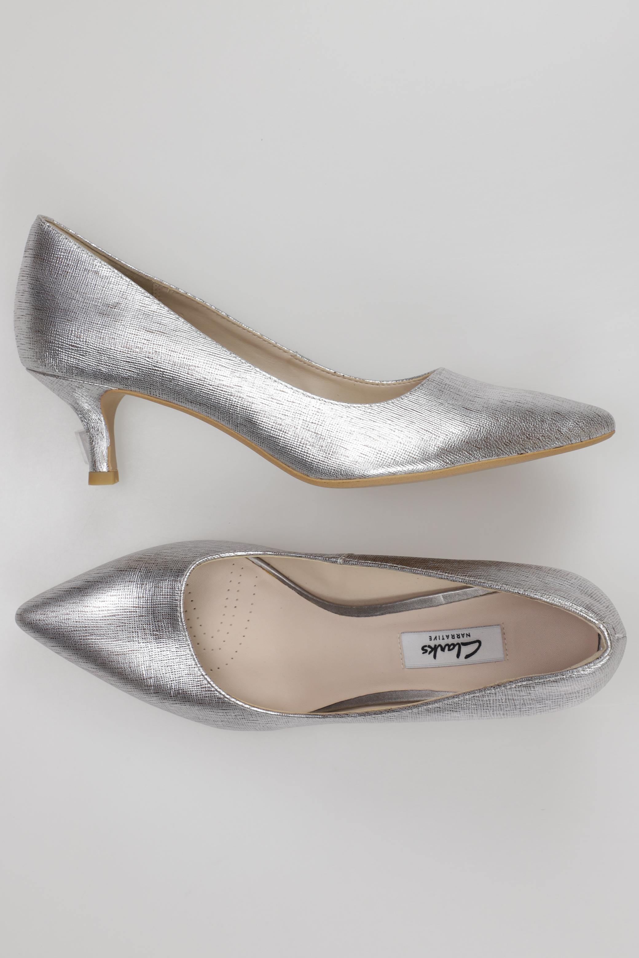 

Clarks Damen Pumps, silber, Gr. 6