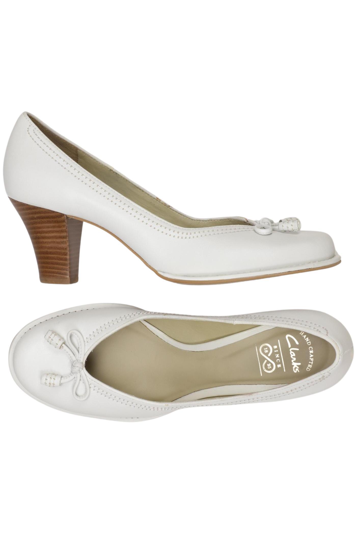 

Clarks Damen Pumps, weiß, Gr. 7.5