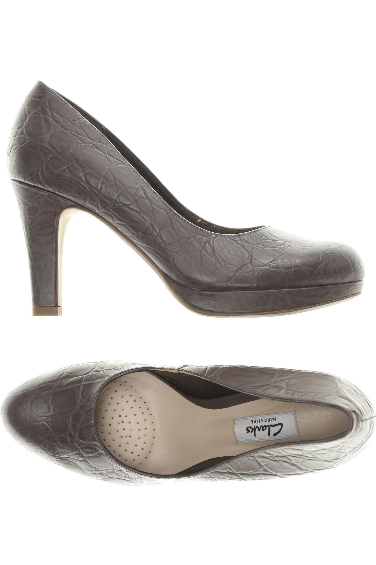 

Clarks Damen Pumps, grau, Gr. 5