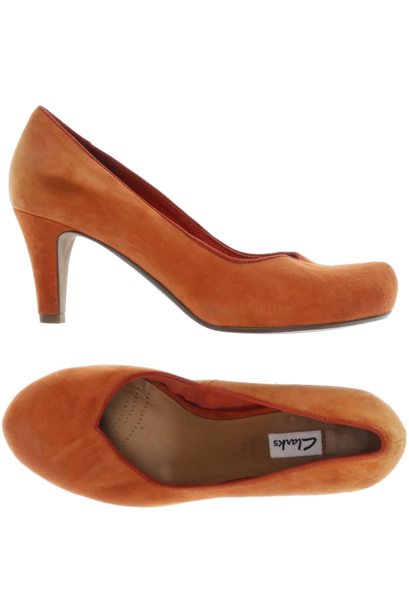 

Clarks Damen Pumps, orange, Gr. 5.5