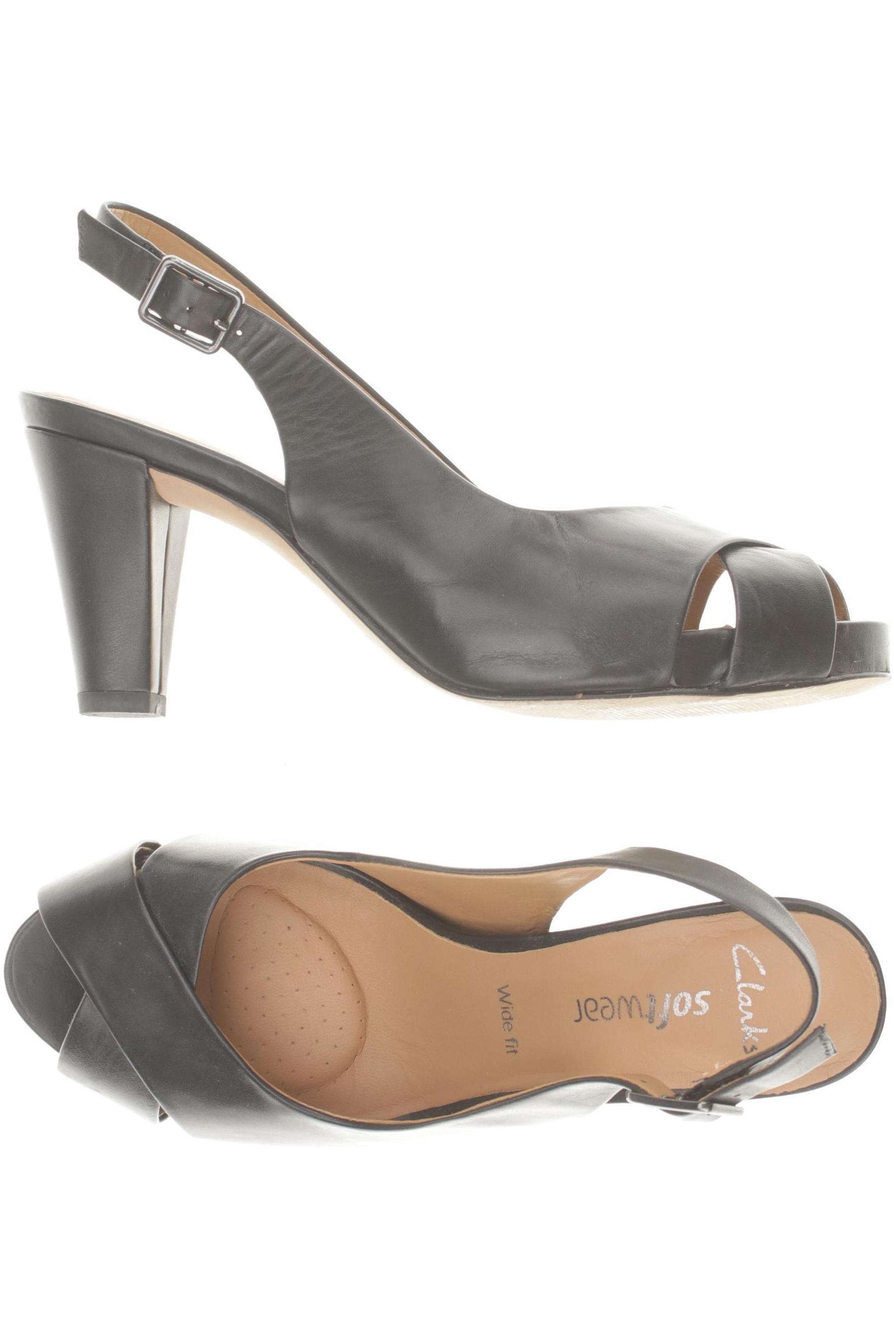 

Clarks Damen Sandale, schwarz, Gr. 7.5