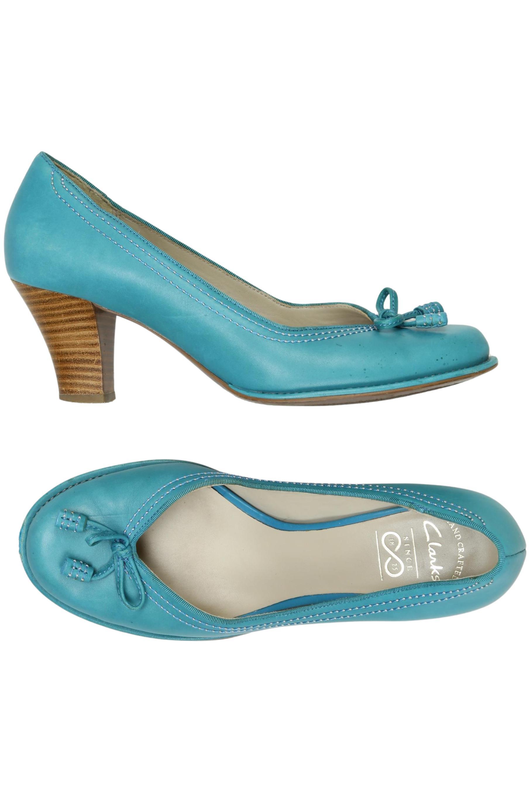 

Clarks Damen Pumps, türkis, Gr. 5.5